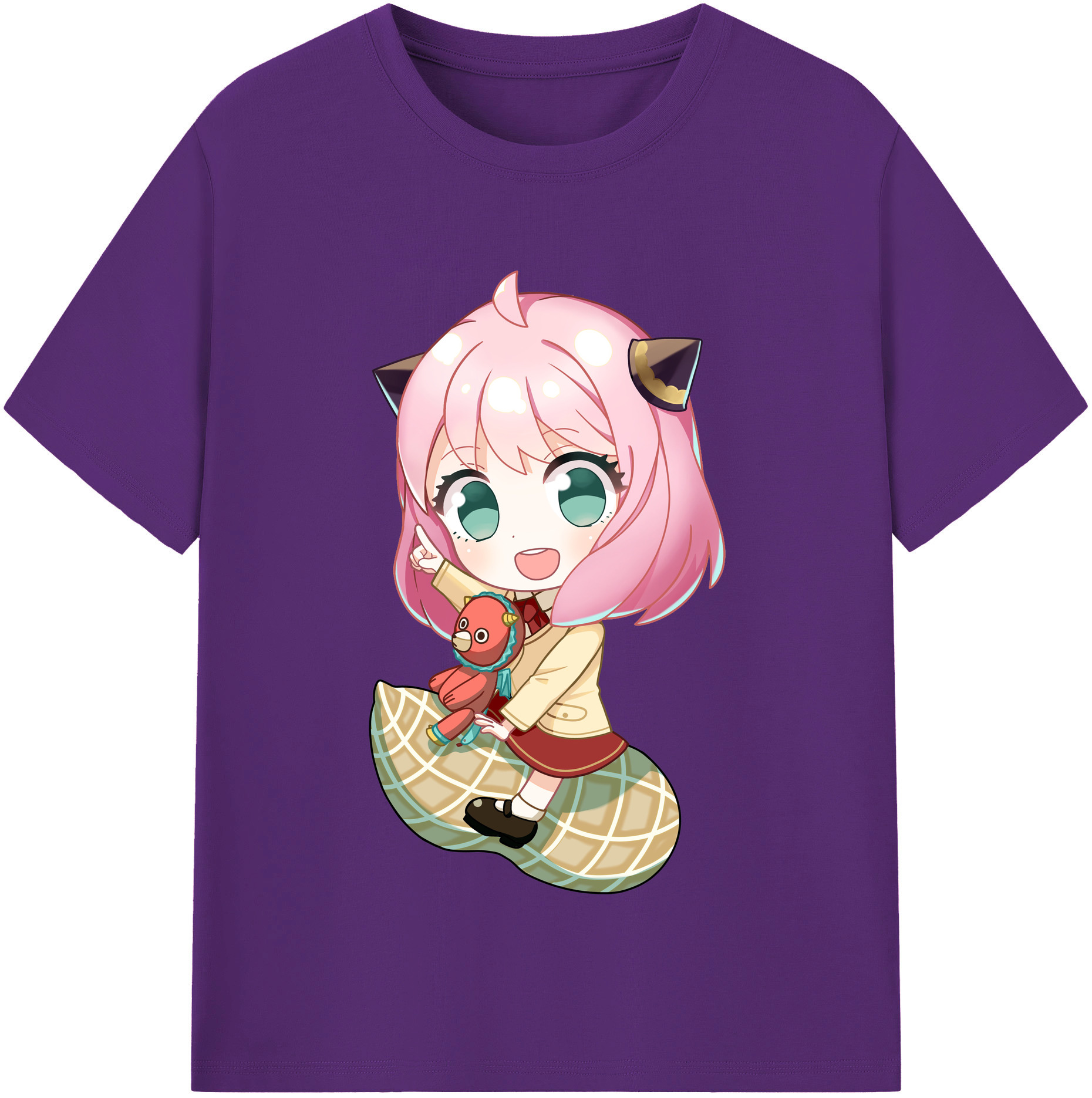 （画像用） SPY×FAMILY间谍家家酒 綿100％半袖Tシャツ（フロントプリント）