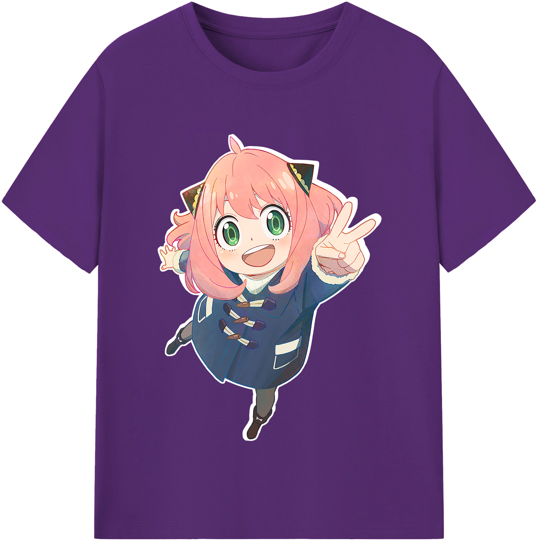 （画像用） SPY×FAMILY间谍家家酒 綿100％半袖Tシャツ（フロントプリント）