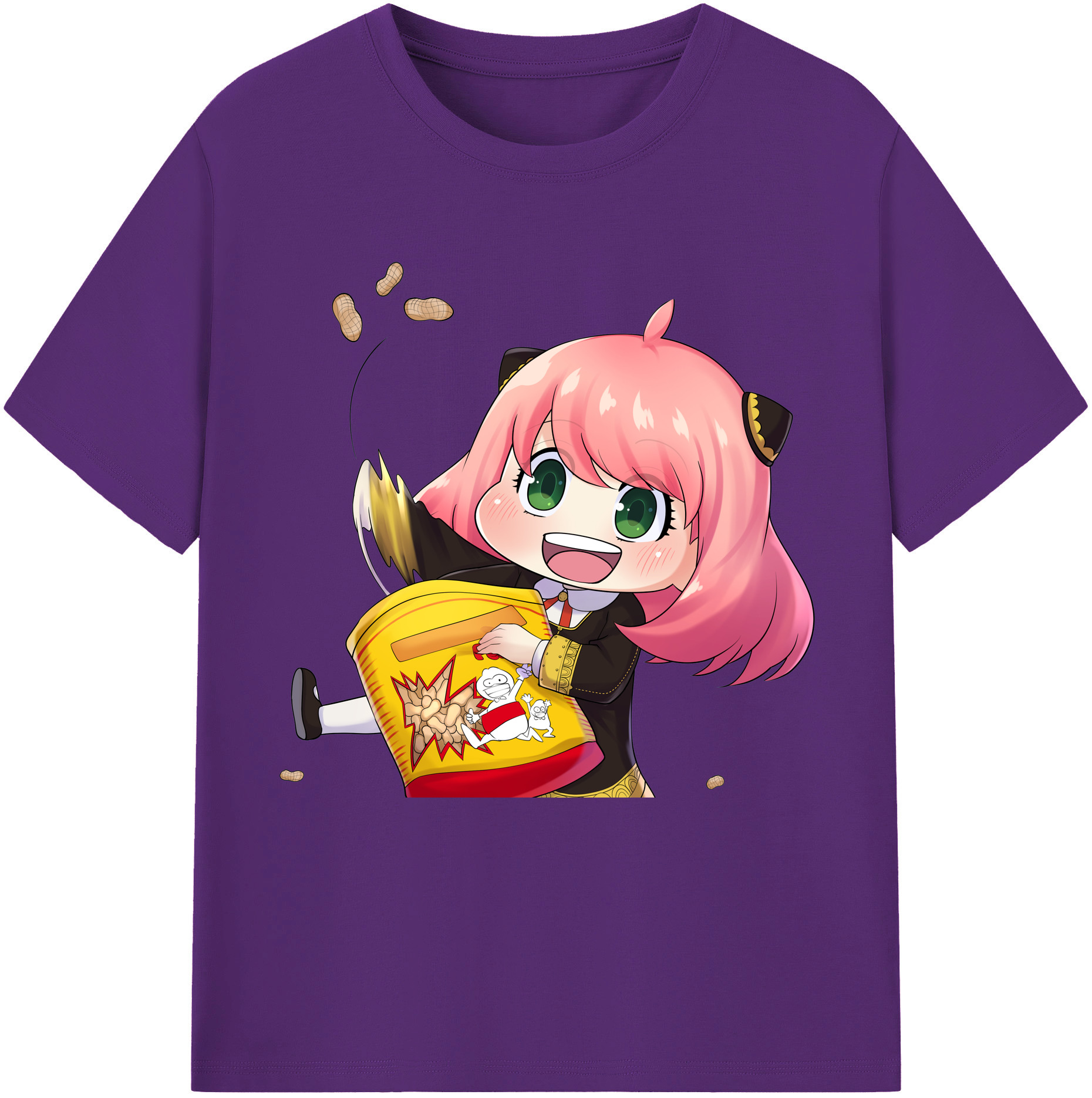 （画像用） SPY×FAMILY间谍家家酒 綿100％半袖Tシャツ（フロントプリント）