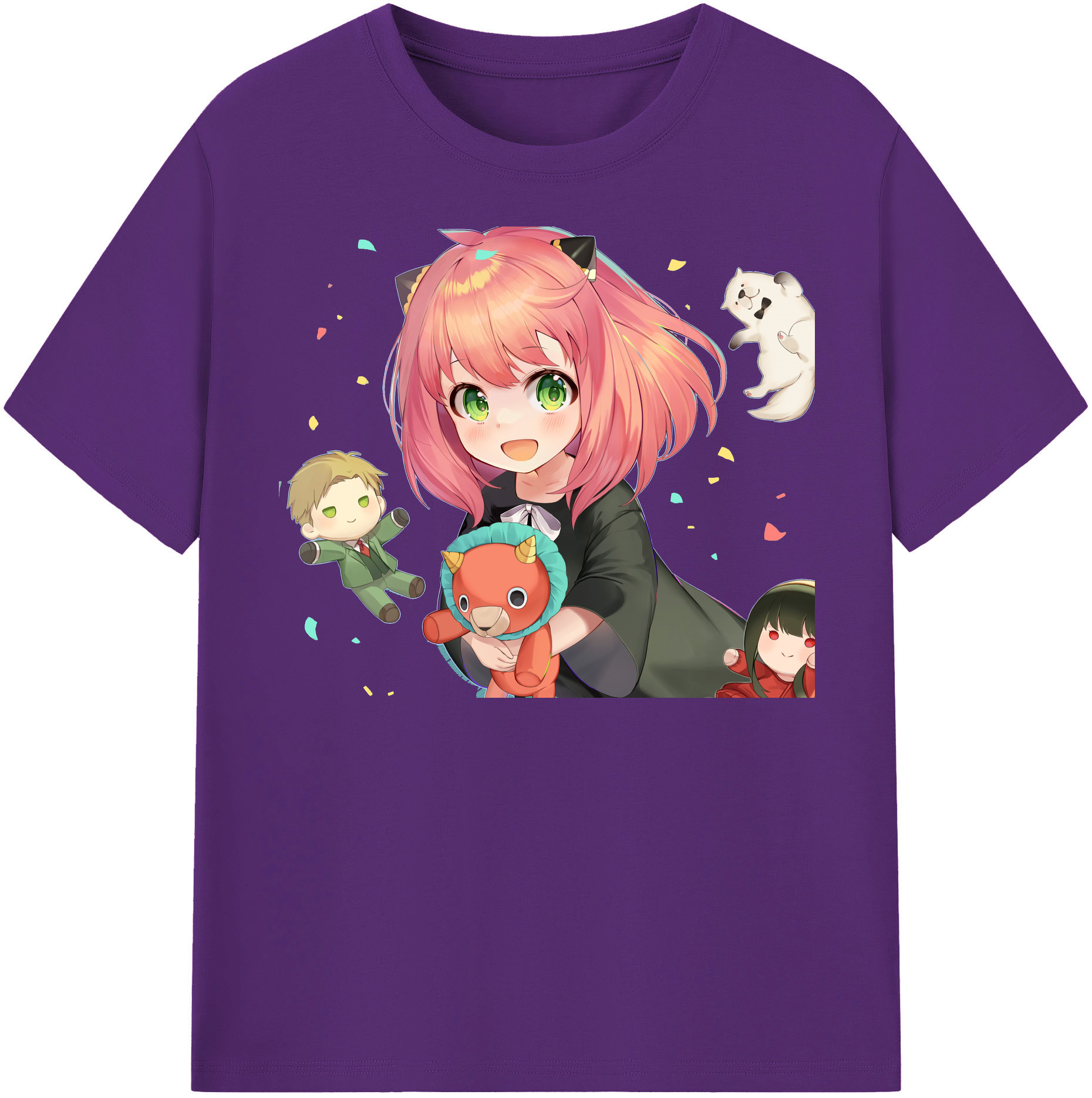 （画像用） SPY×FAMILY间谍家家酒 綿100％半袖Tシャツ（フロントプリント）
