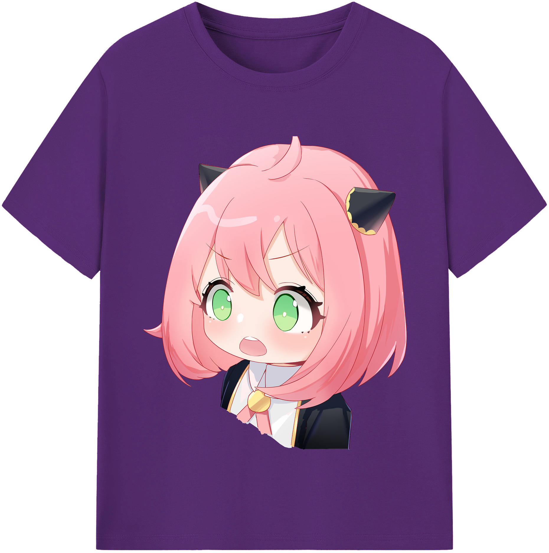 （画像用） SPY×FAMILY间谍家家酒 綿100％半袖Tシャツ（フロントプリント）