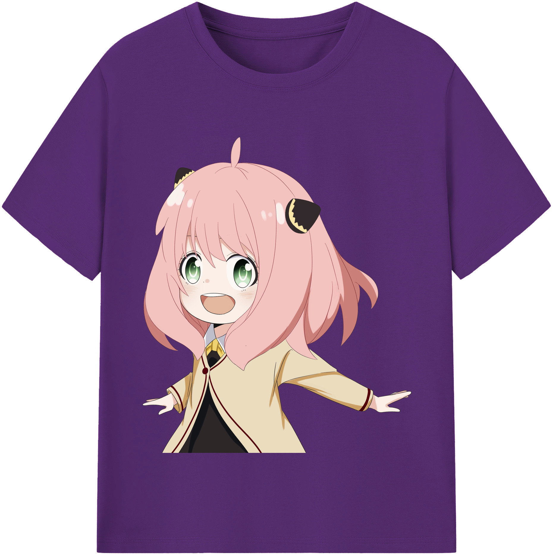 （画像用） SPY×FAMILY间谍家家酒 綿100％半袖Tシャツ（フロントプリント）