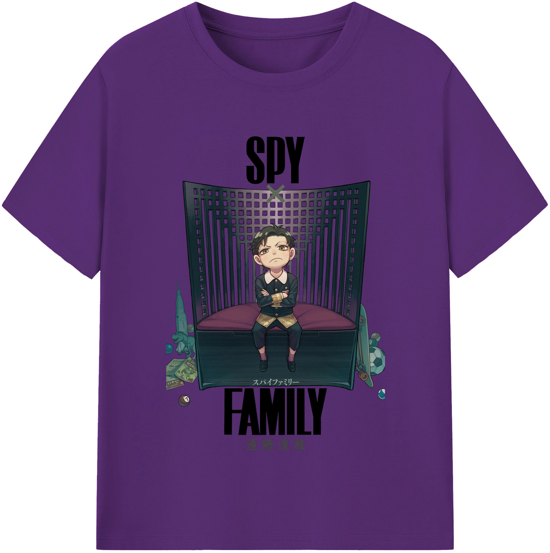 （画像用） SPY×FAMILY间谍家家酒 綿100％半袖Tシャツ（フロントプリント）