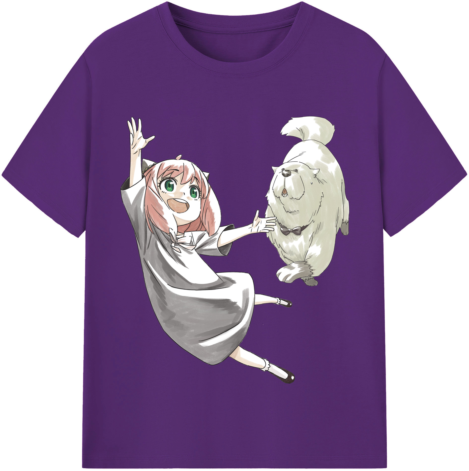 （画像用） SPY×FAMILY间谍家家酒 綿100％半袖Tシャツ（フロントプリント）