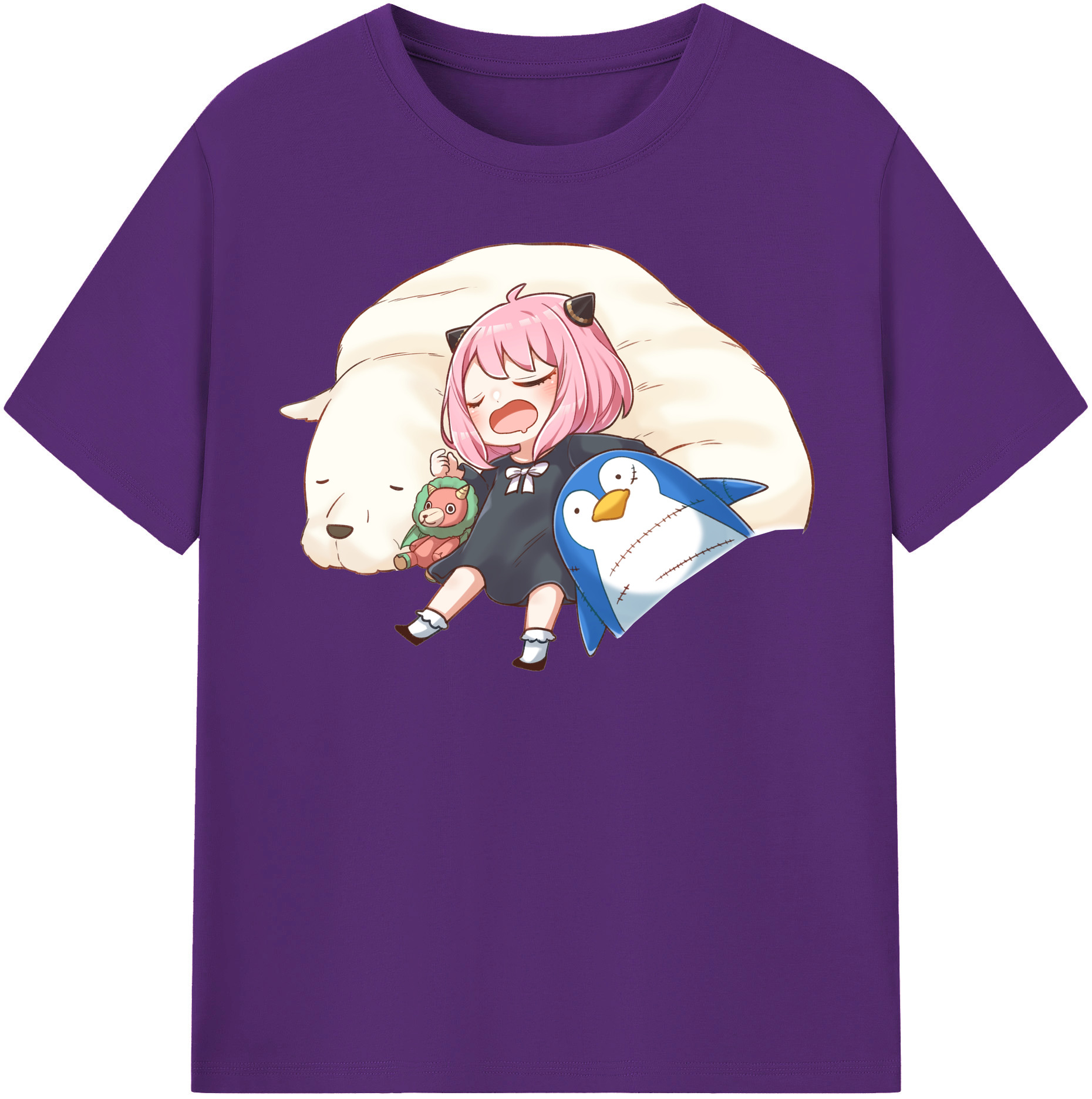 （画像用） SPY×FAMILY间谍家家酒 綿100％半袖Tシャツ（フロントプリント）