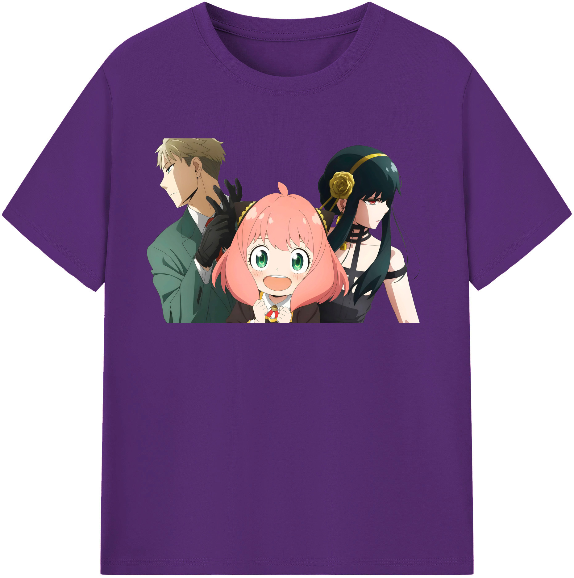 （画像用） SPY×FAMILY间谍家家酒 綿100％半袖Tシャツ（フロントプリント）