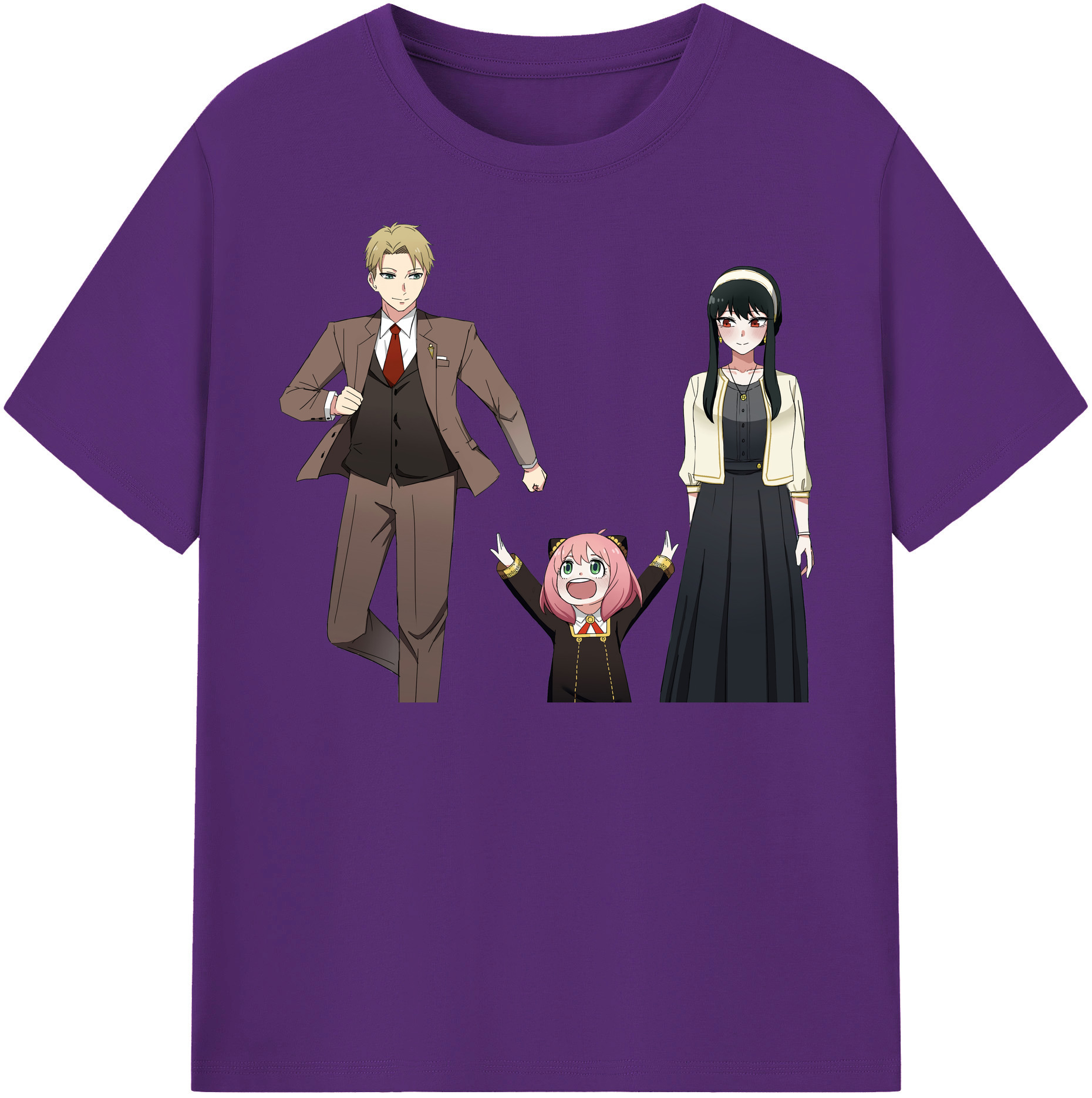 （画像用） SPY×FAMILY间谍家家酒 綿100％半袖Tシャツ（フロントプリント）