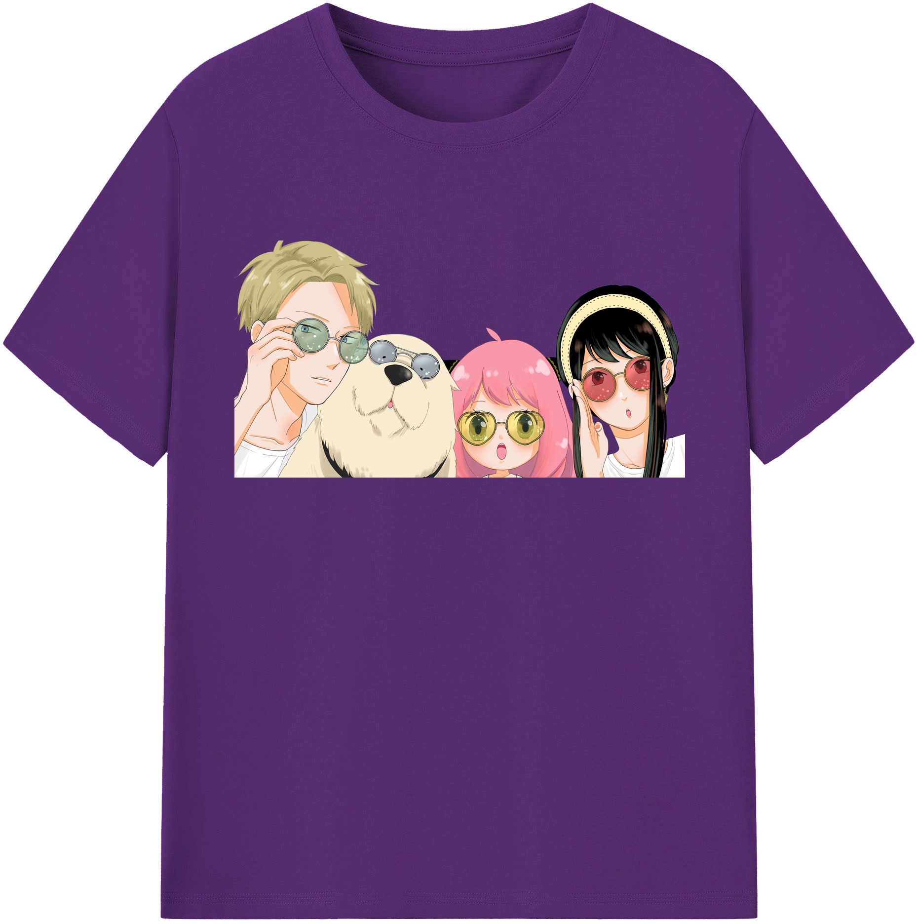 （画像用） SPY×FAMILY间谍家家酒 綿100％半袖Tシャツ（フロントプリント）