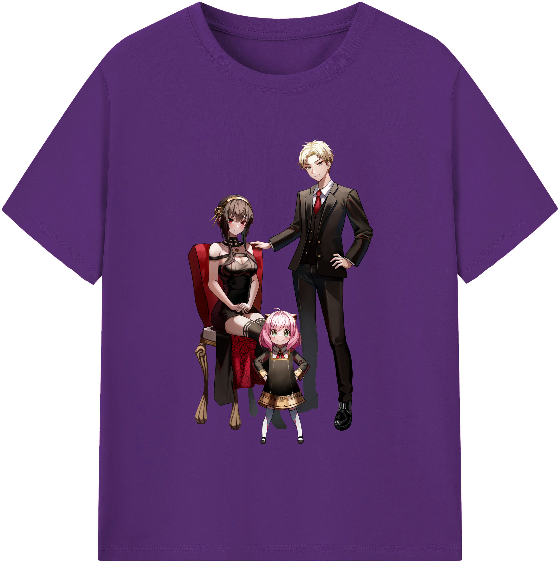 （画像用） SPY×FAMILY间谍家家酒 綿100％半袖Tシャツ（フロントプリント）