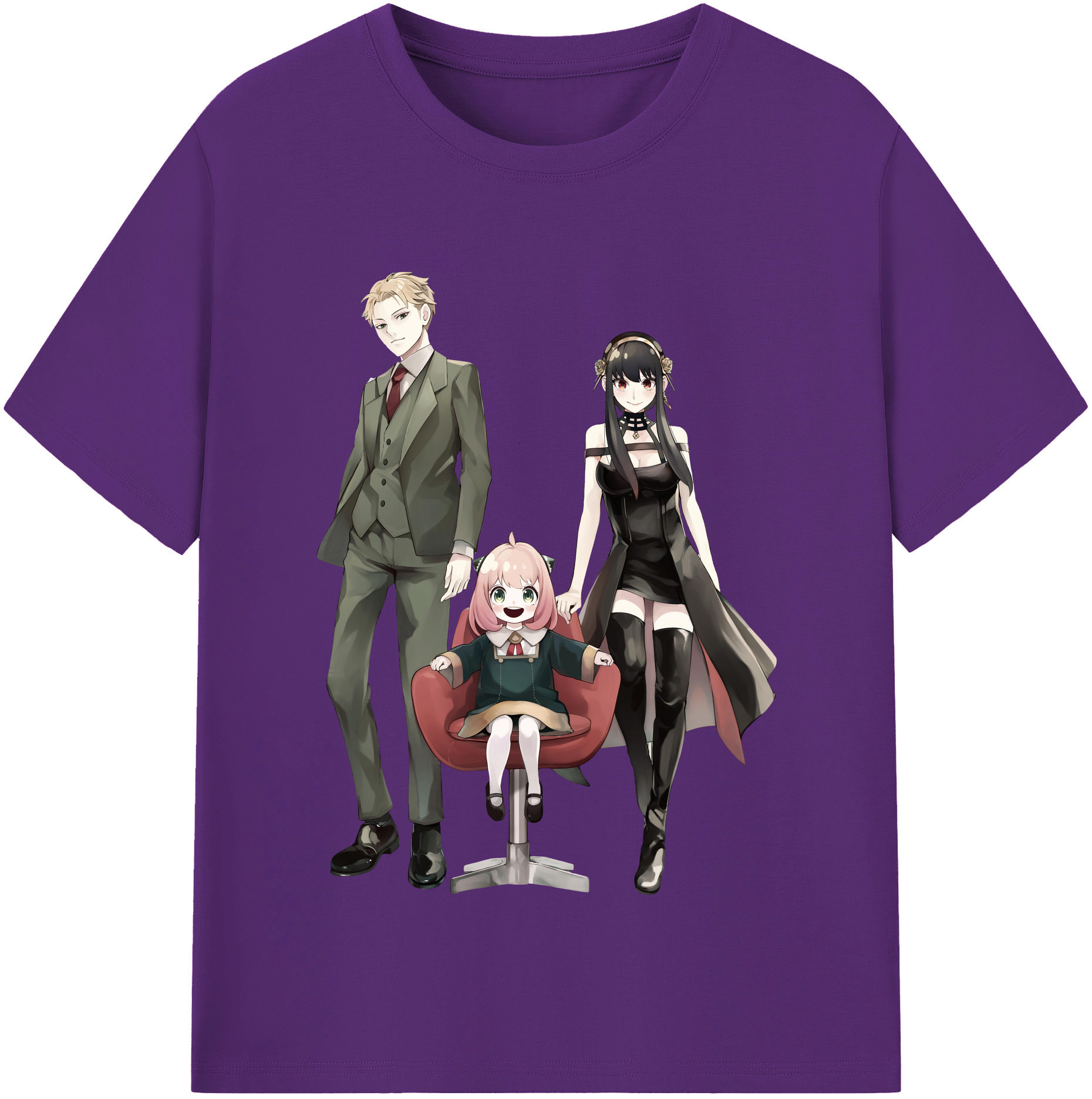 （画像用） SPY×FAMILY间谍家家酒 綿100％半袖Tシャツ（フロントプリント）