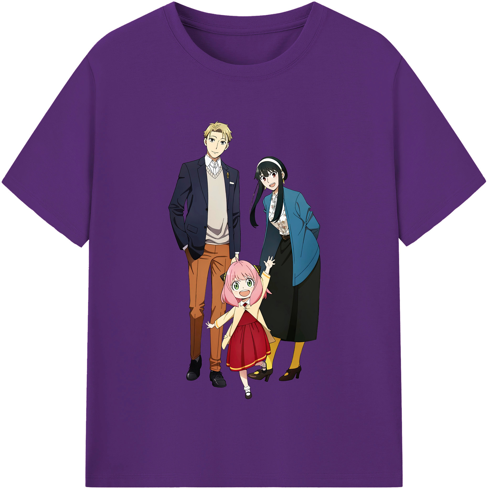 （画像用） SPY×FAMILY间谍家家酒 綿100％半袖Tシャツ（フロントプリント）