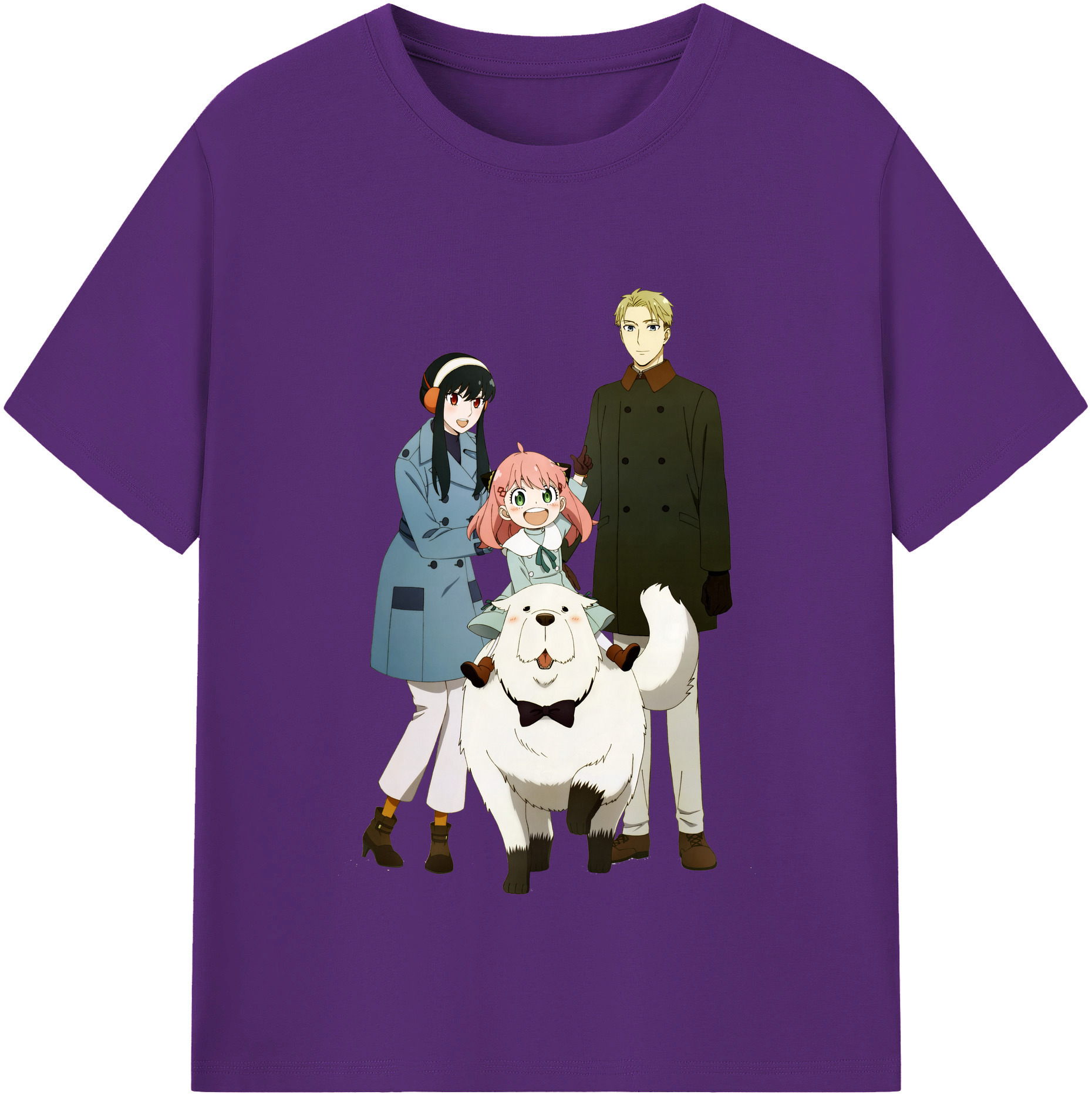 （画像用） SPY×FAMILY间谍家家酒 綿100％半袖Tシャツ（フロントプリント）