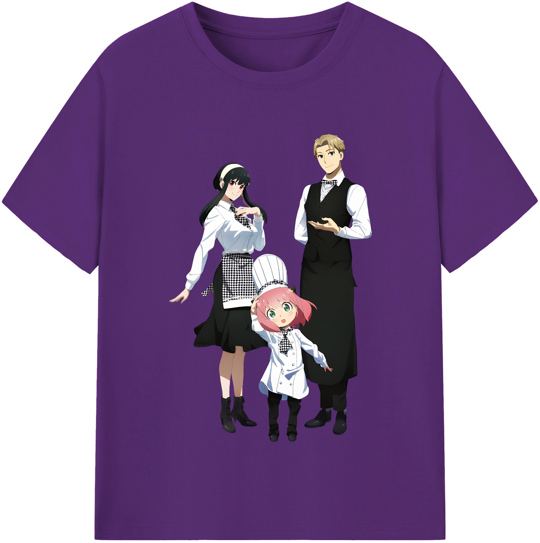 （画像用） SPY×FAMILY间谍家家酒 綿100％半袖Tシャツ（フロントプリント）