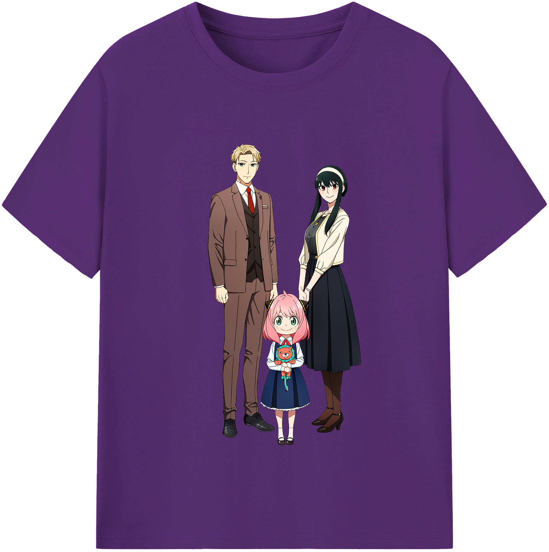 （画像用） SPY×FAMILY间谍家家酒 綿100％半袖Tシャツ（フロントプリント）