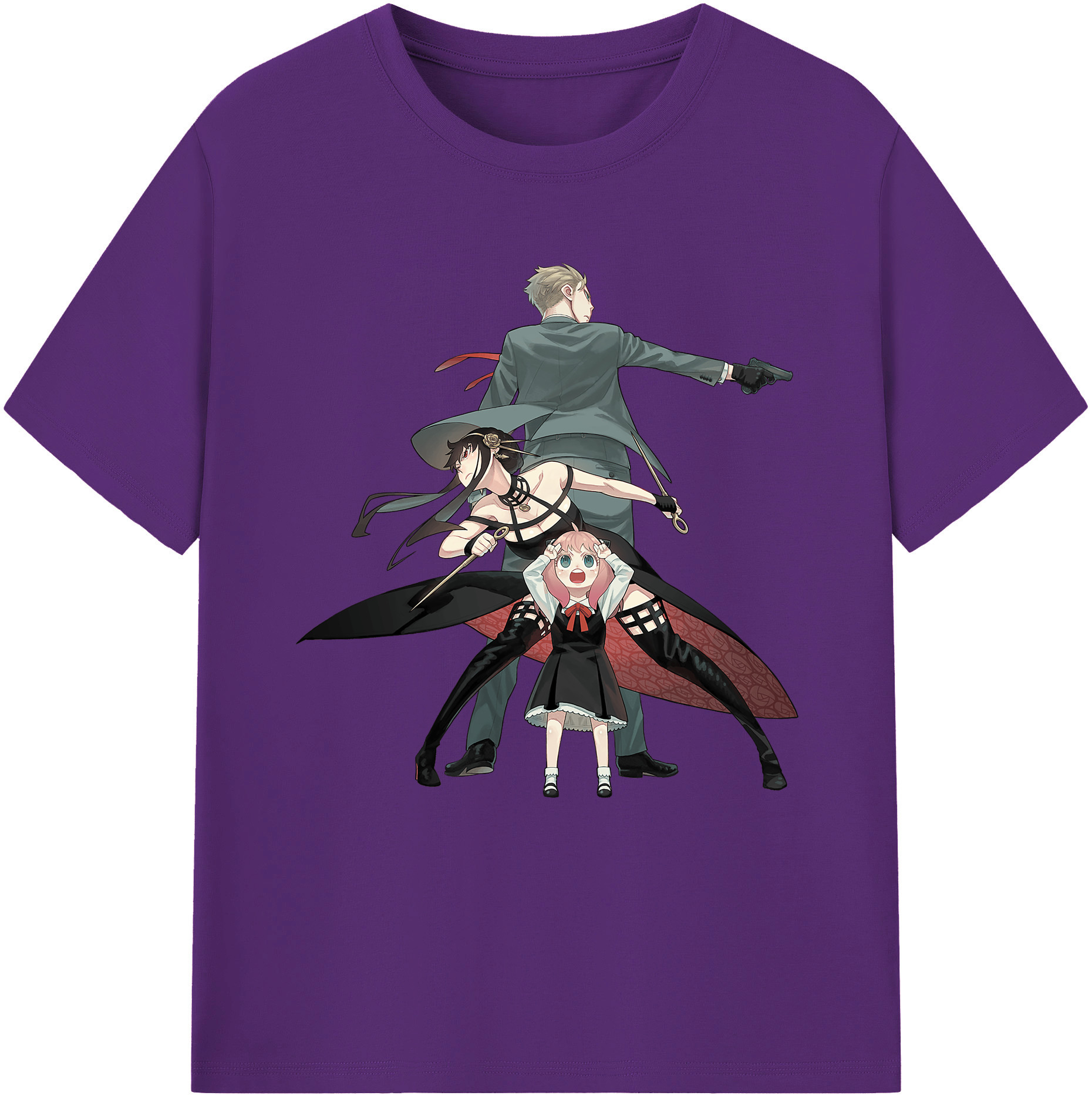 （画像用） SPY×FAMILY间谍家家酒 綿100％半袖Tシャツ（フロントプリント）