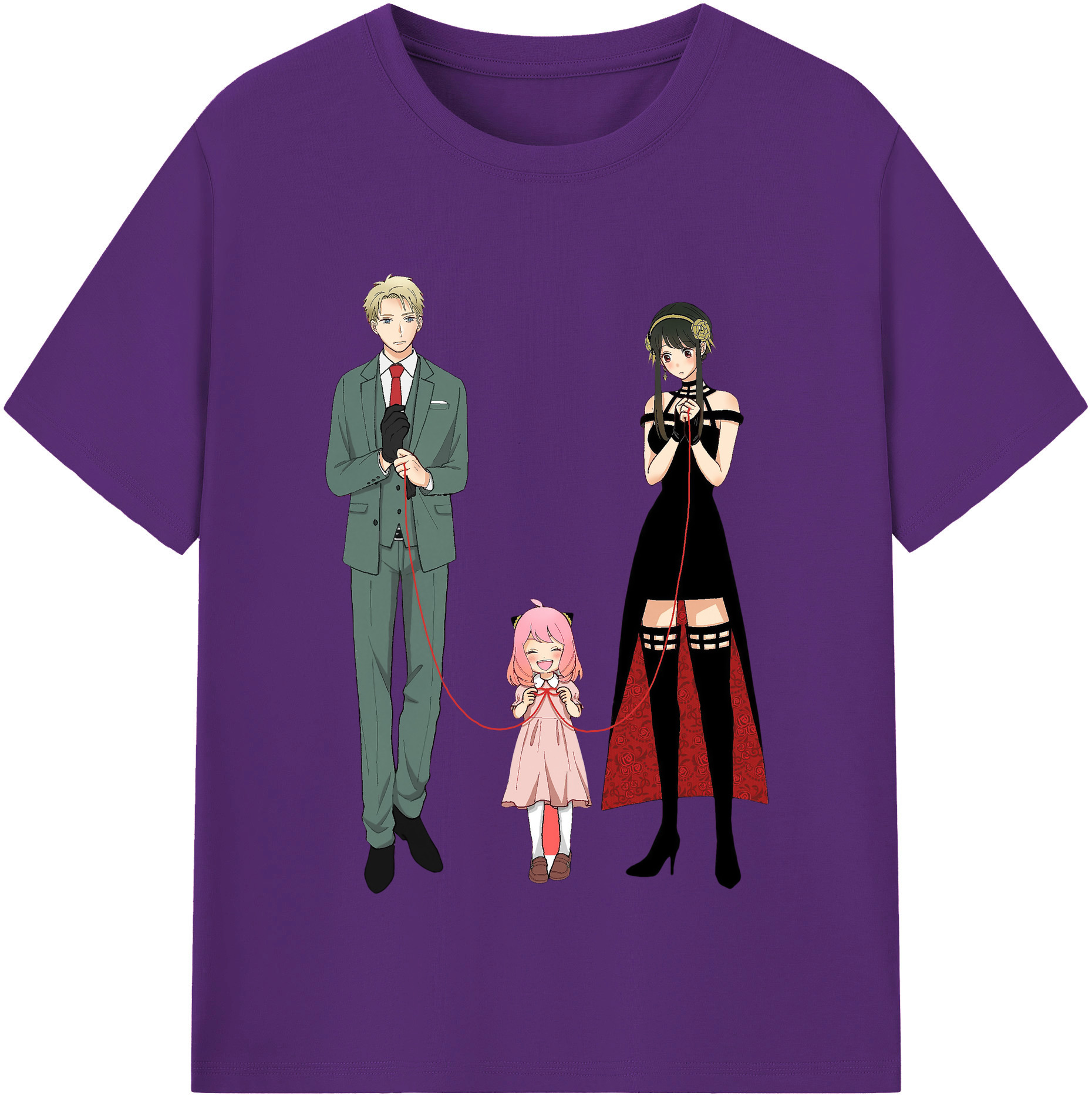 （画像用） SPY×FAMILY间谍家家酒 綿100％半袖Tシャツ（フロントプリント）
