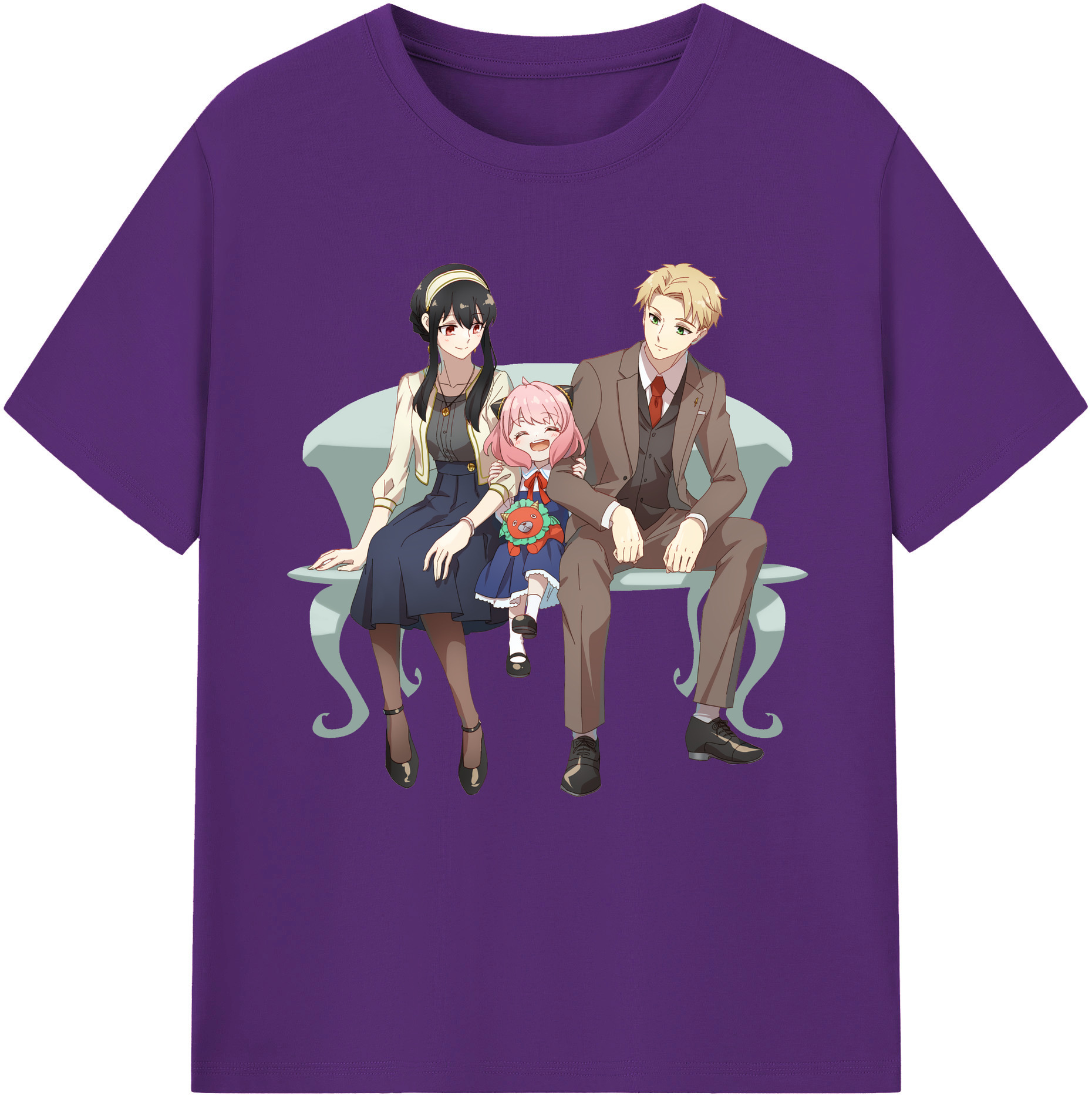 （画像用） SPY×FAMILY间谍家家酒 綿100％半袖Tシャツ（フロントプリント）