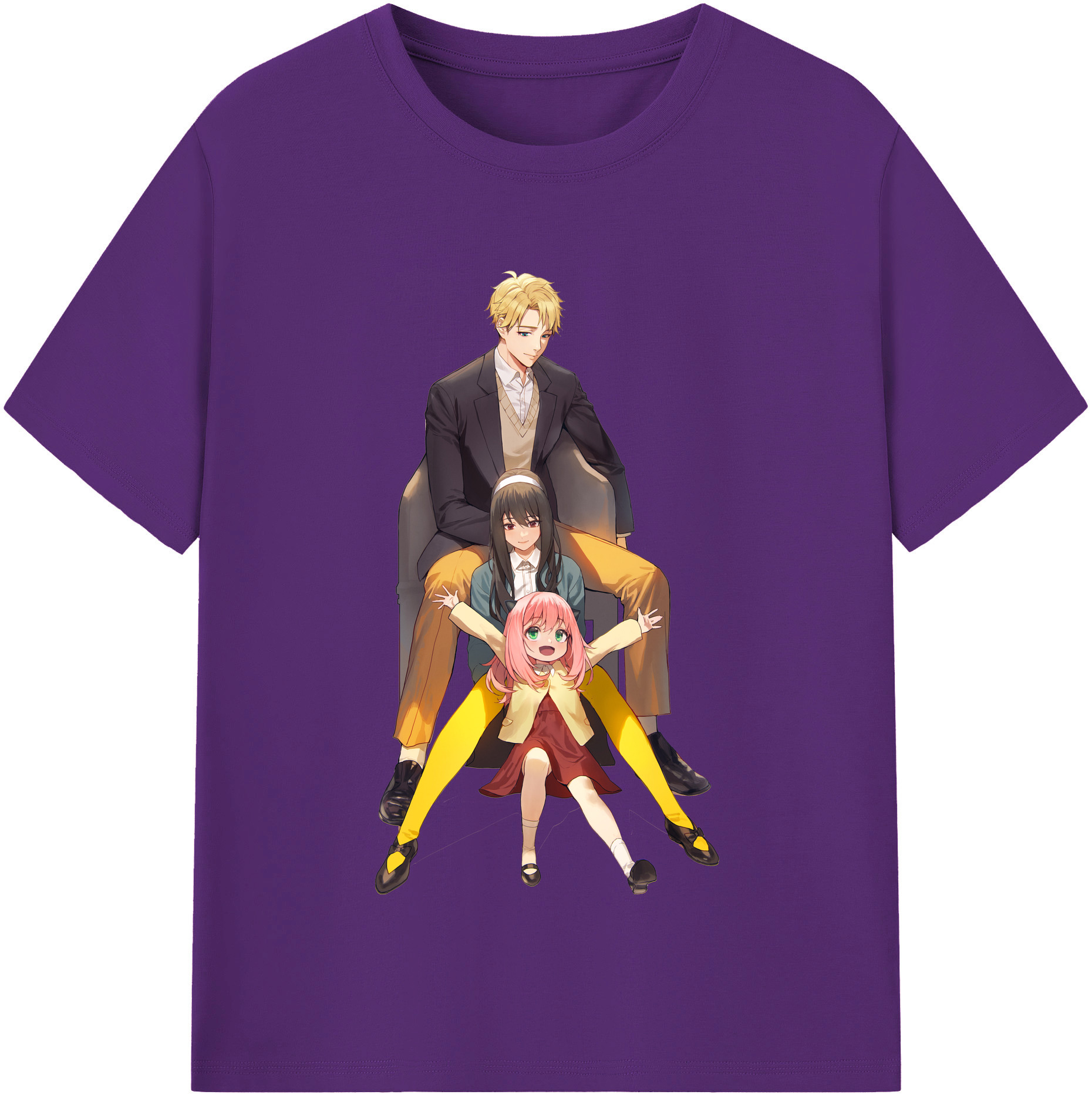 （画像用） SPY×FAMILY间谍家家酒 綿100％半袖Tシャツ（フロントプリント）