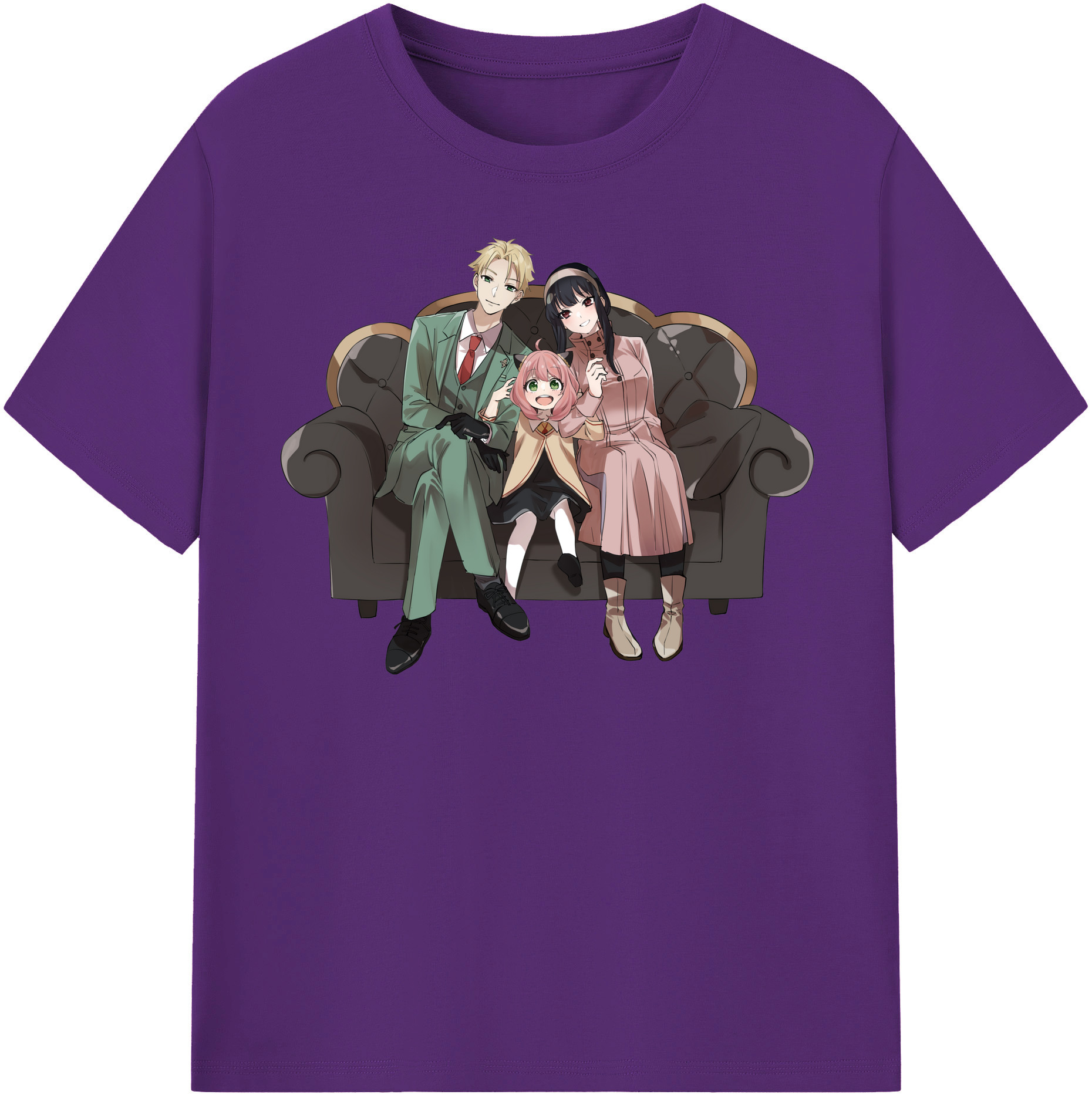 （画像用） SPY×FAMILY间谍家家酒 綿100％半袖Tシャツ（フロントプリント）