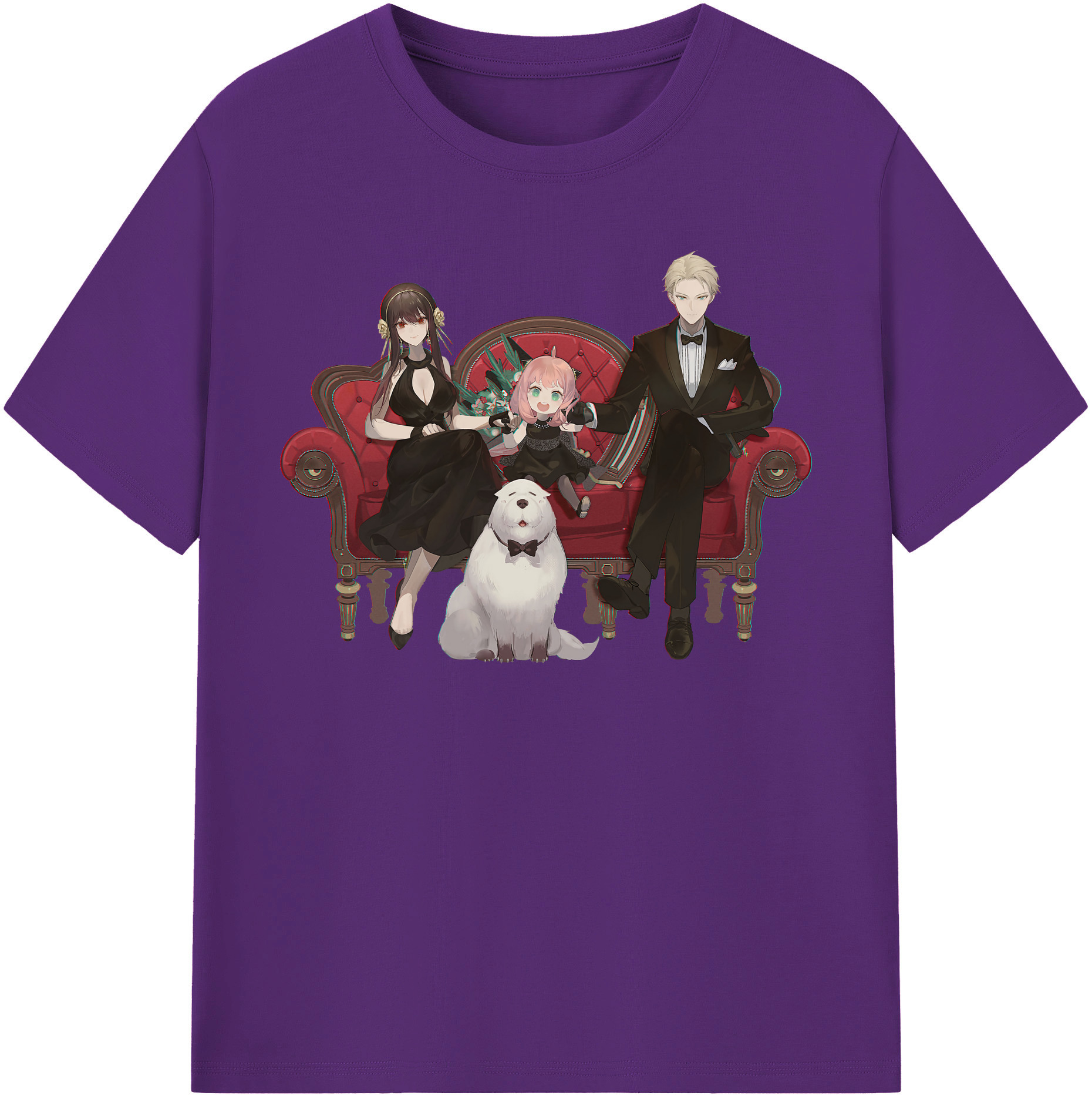 （画像用） SPY×FAMILY间谍家家酒 綿100％半袖Tシャツ（フロントプリント）