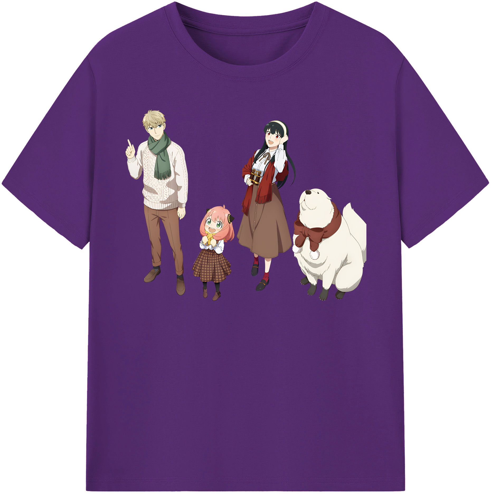 （画像用） SPY×FAMILY间谍家家酒 綿100％半袖Tシャツ（フロントプリント）