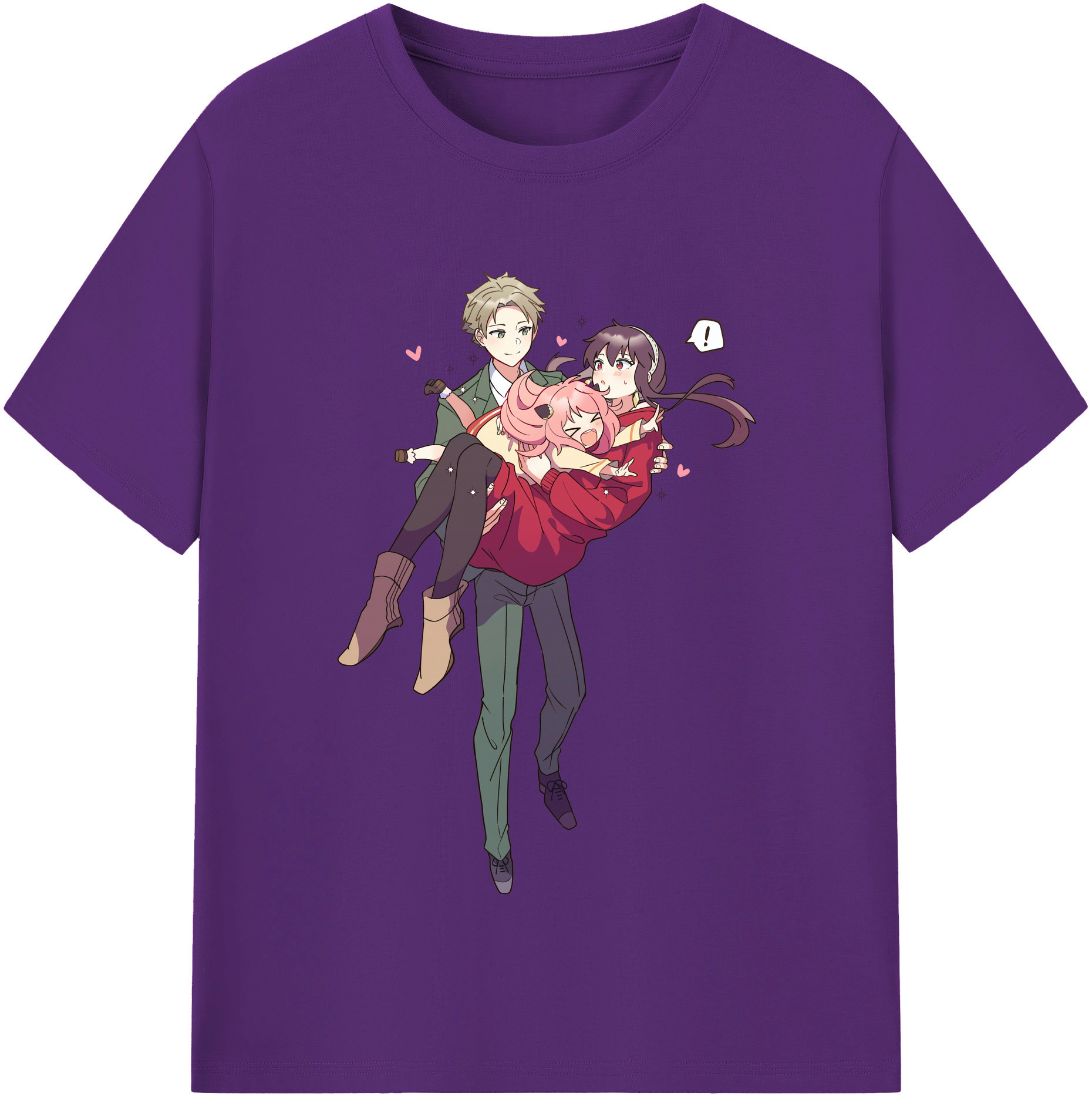 （画像用） SPY×FAMILY间谍家家酒 綿100％半袖Tシャツ（フロントプリント）