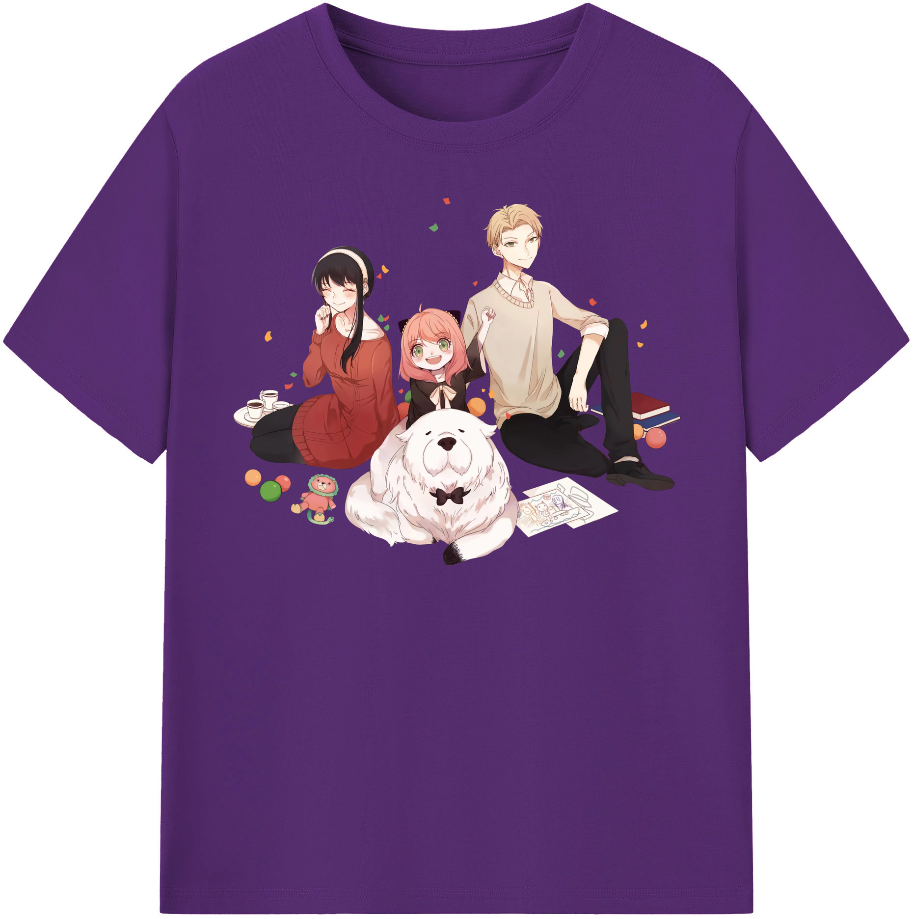 （画像用） SPY×FAMILY间谍家家酒 綿100％半袖Tシャツ（フロントプリント）