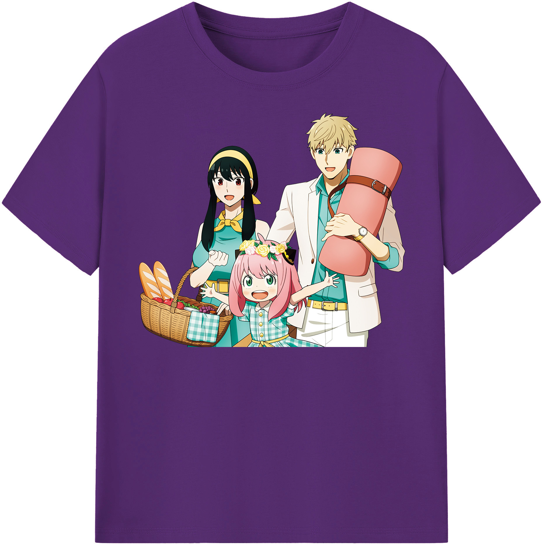 （画像用） SPY×FAMILY间谍家家酒 綿100％半袖Tシャツ（フロントプリント）