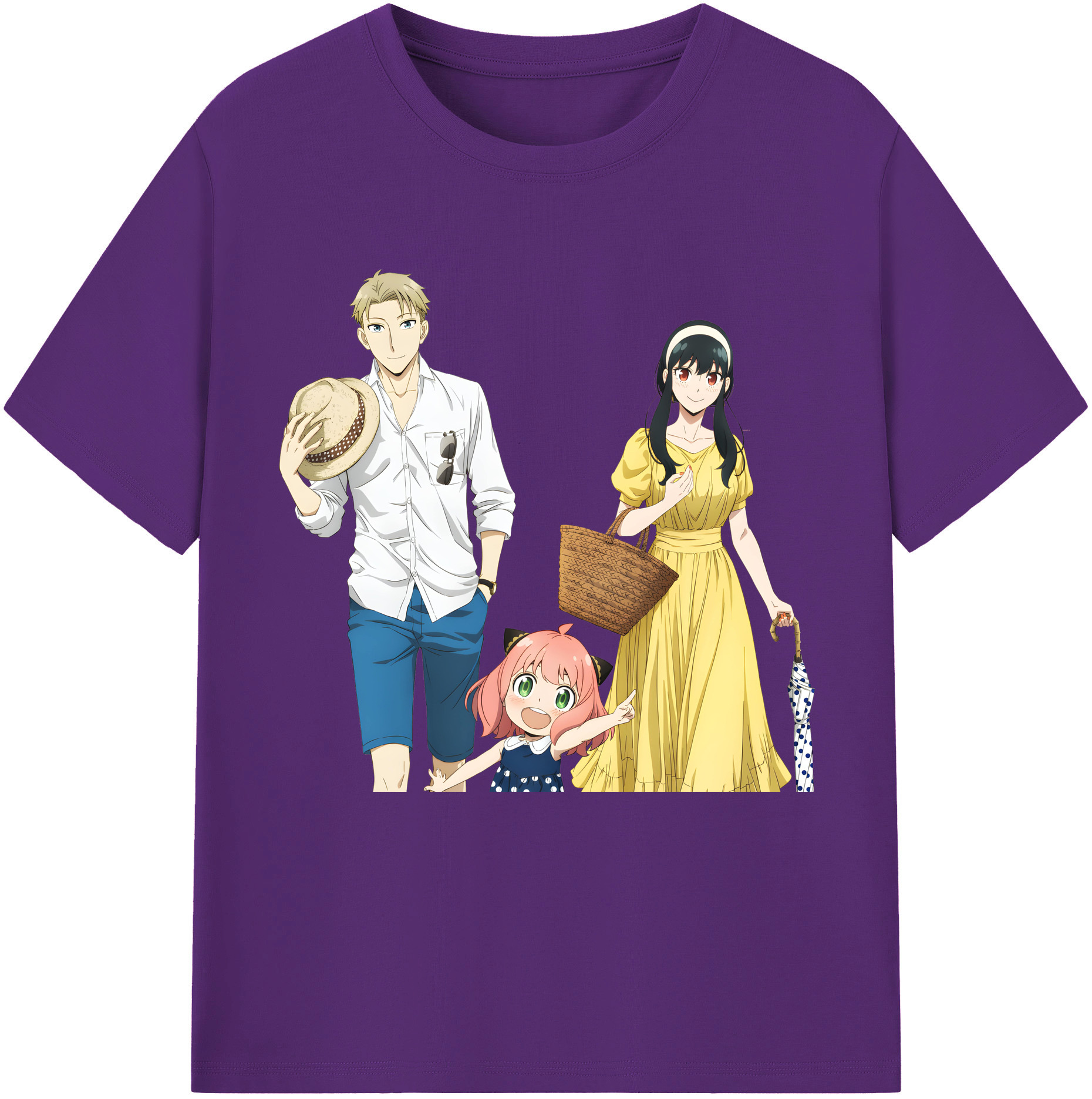 （画像用） SPY×FAMILY间谍家家酒 綿100％半袖Tシャツ（フロントプリント）
