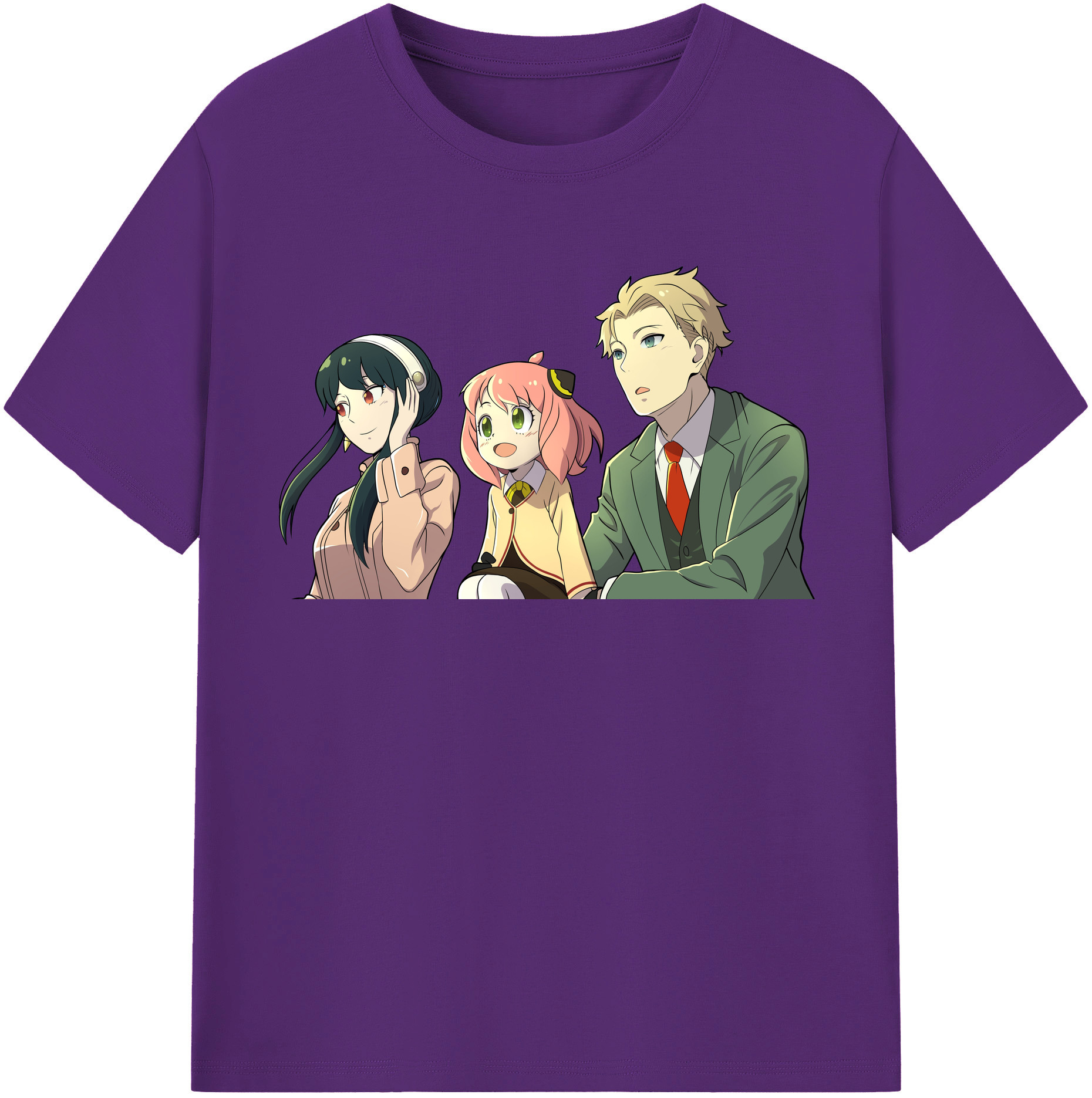 （画像用） SPY×FAMILY间谍家家酒 綿100％半袖Tシャツ（フロントプリント）