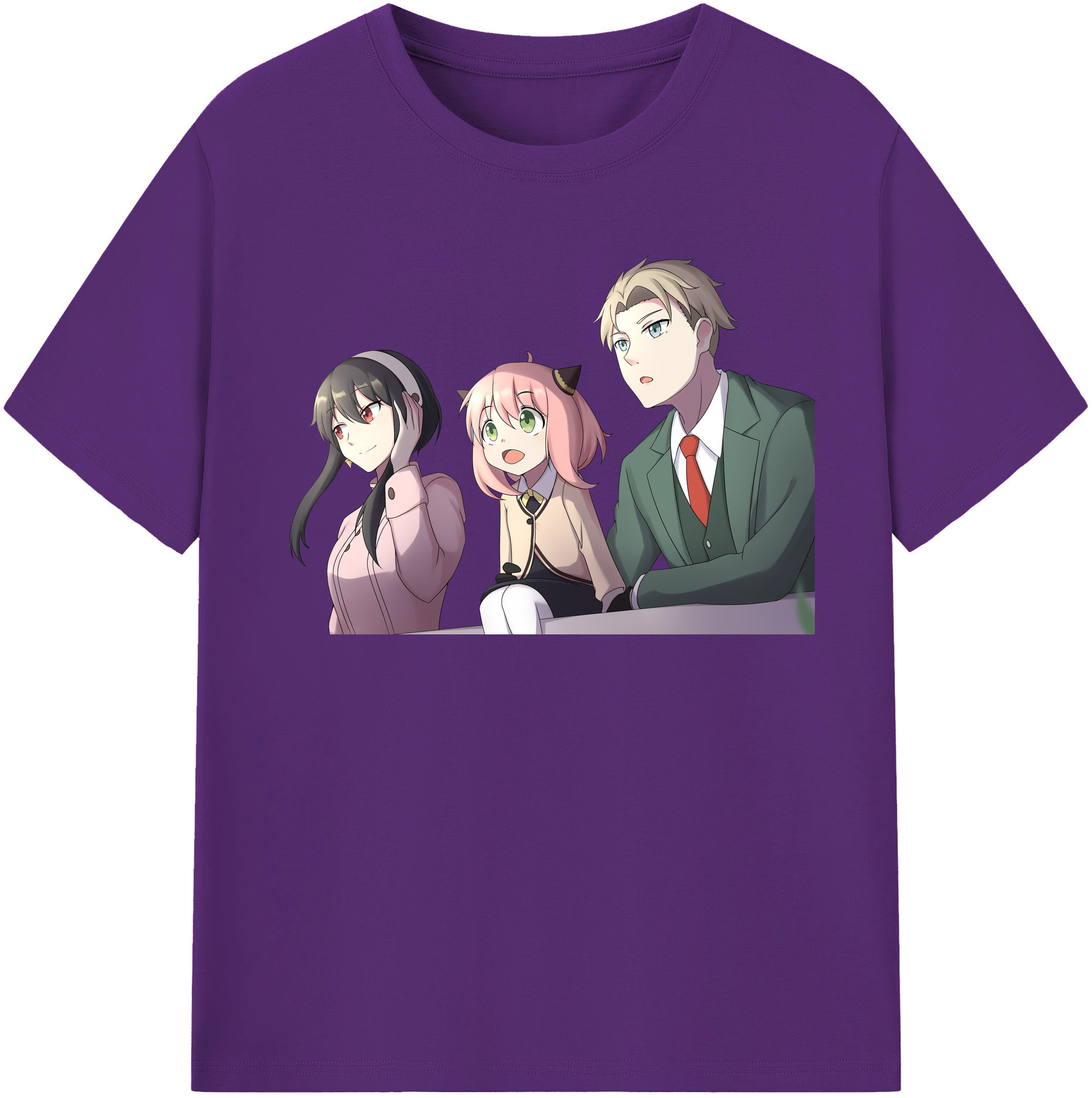 （画像用） SPY×FAMILY间谍家家酒 綿100％半袖Tシャツ（フロントプリント）