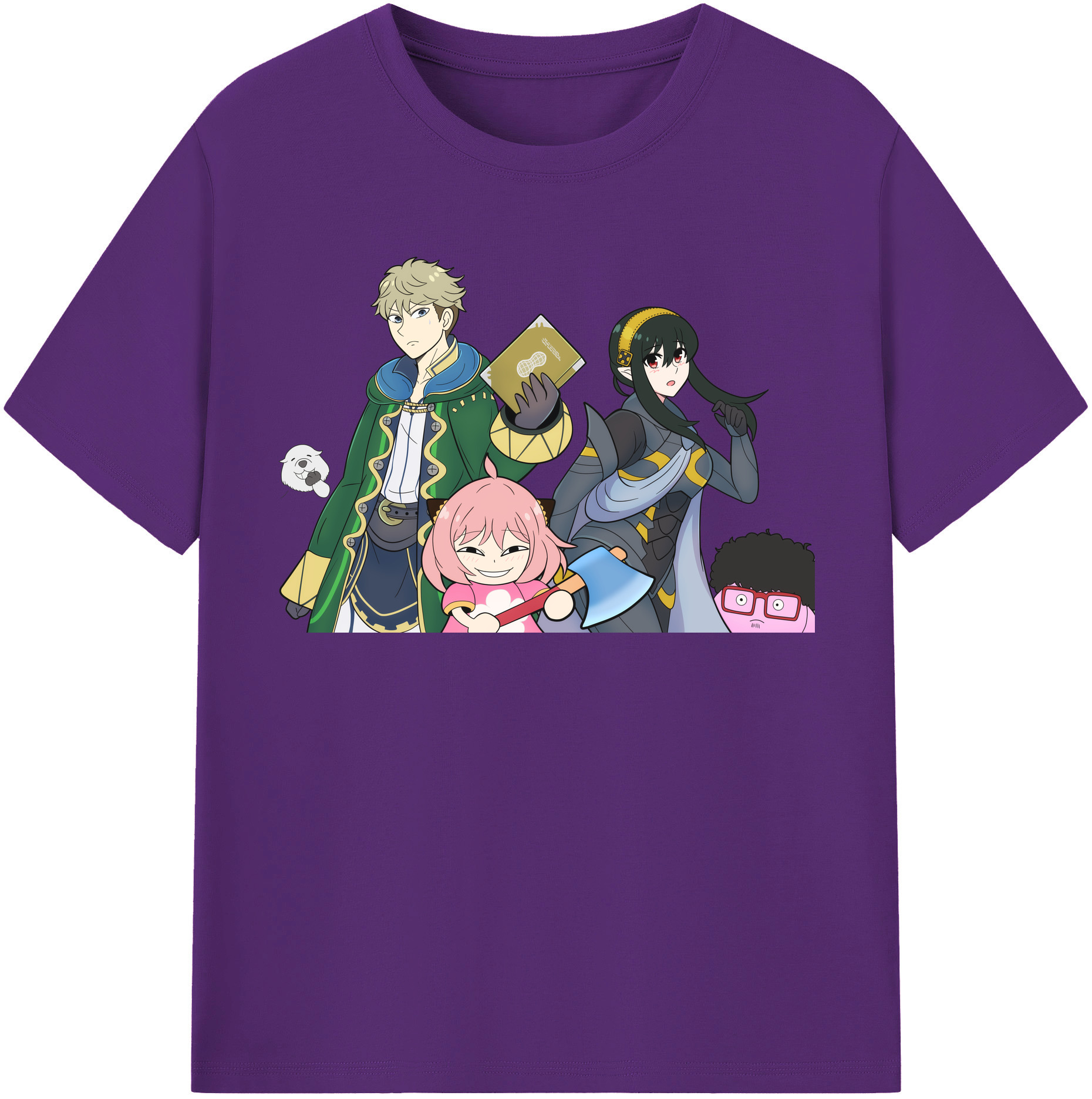 （画像用） SPY×FAMILY间谍家家酒 綿100％半袖Tシャツ（フロントプリント）