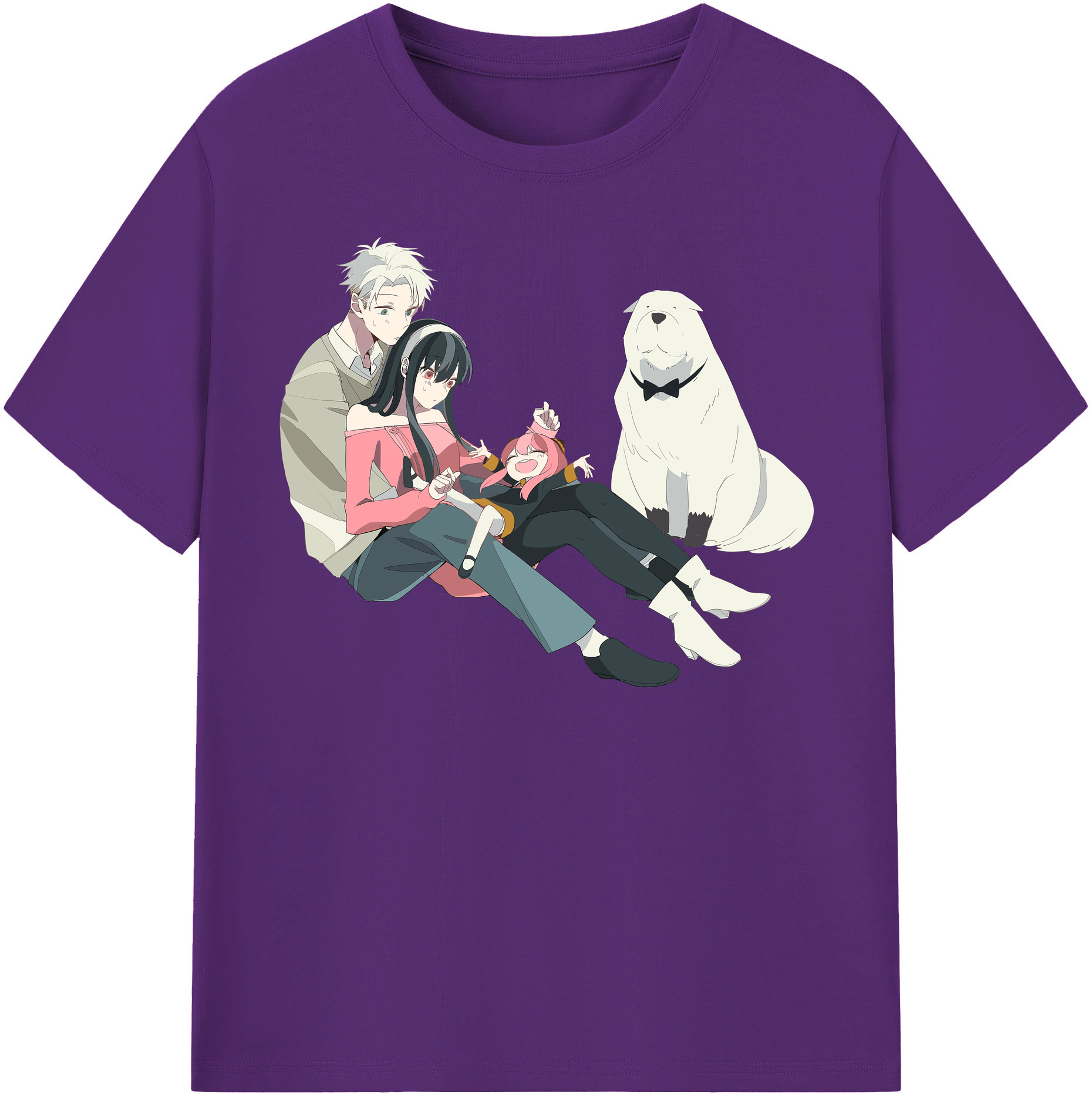 （画像用） SPY×FAMILY间谍家家酒 綿100％半袖Tシャツ（フロントプリント）