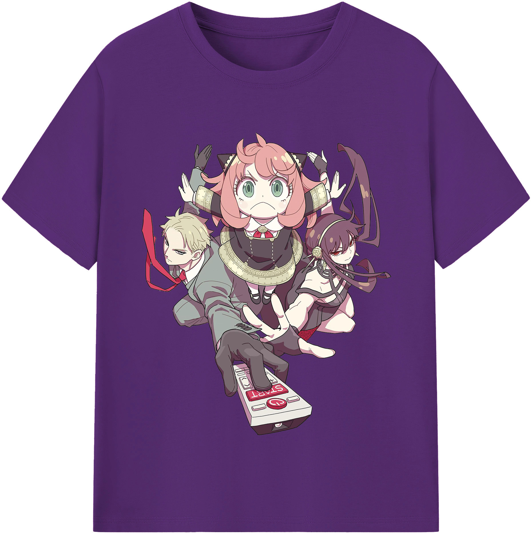 （画像用） SPY×FAMILY间谍家家酒 綿100％半袖Tシャツ（フロントプリント）