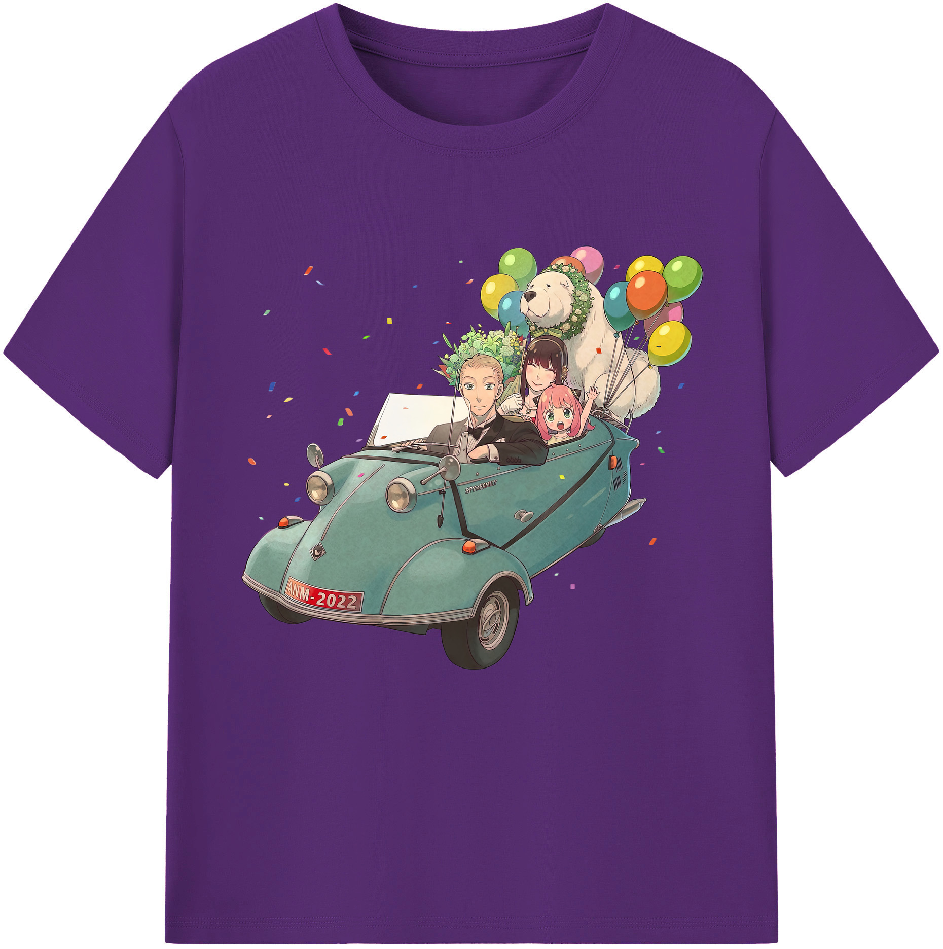 （画像用） SPY×FAMILY间谍家家酒 綿100％半袖Tシャツ（フロントプリント）