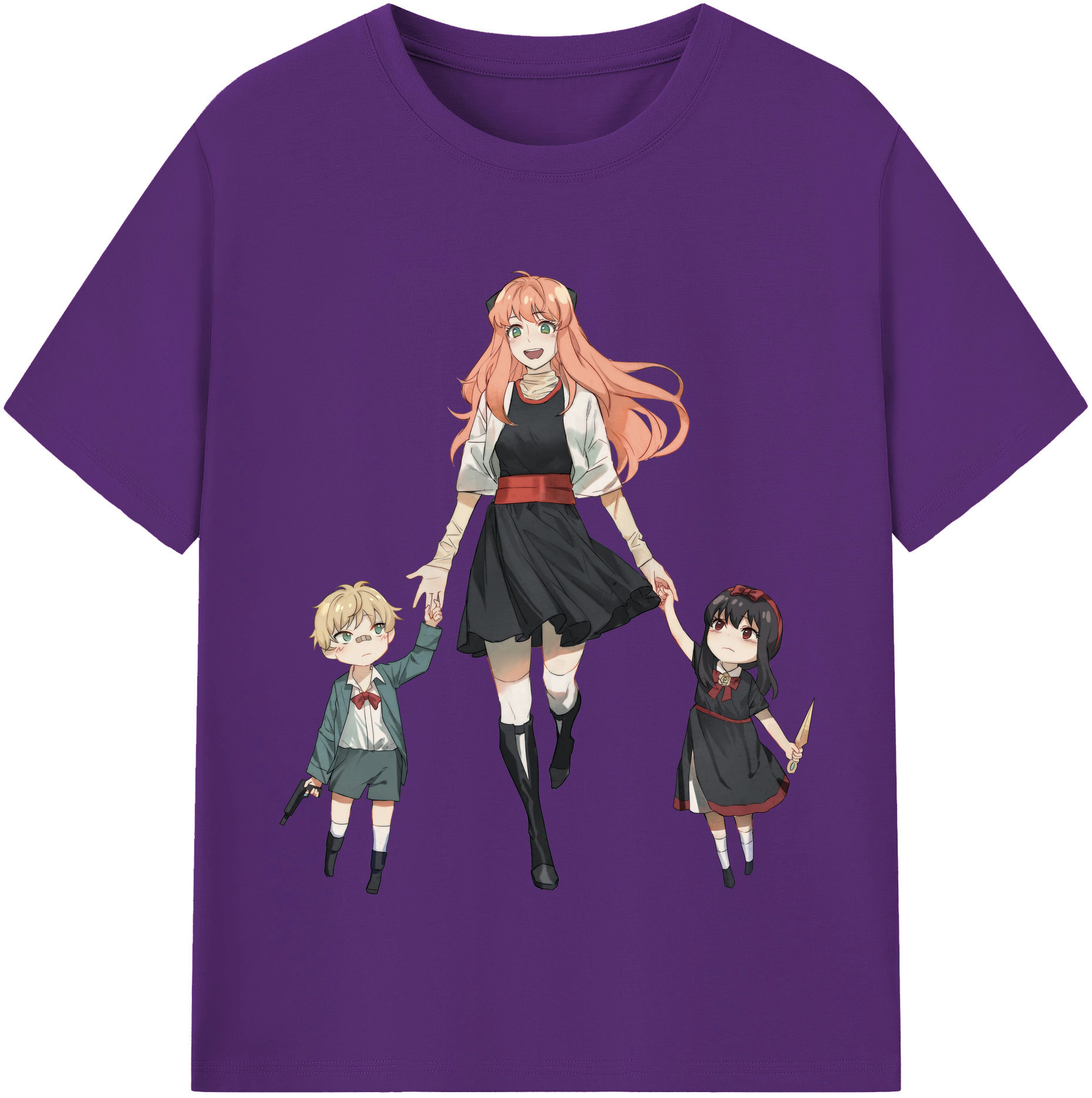 （画像用） SPY×FAMILY间谍家家酒 綿100％半袖Tシャツ（フロントプリント）