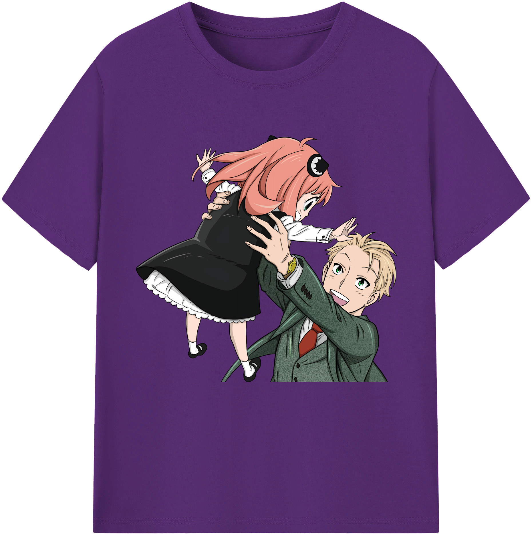 （画像用） SPY×FAMILY间谍家家酒 綿100％半袖Tシャツ（フロントプリント）