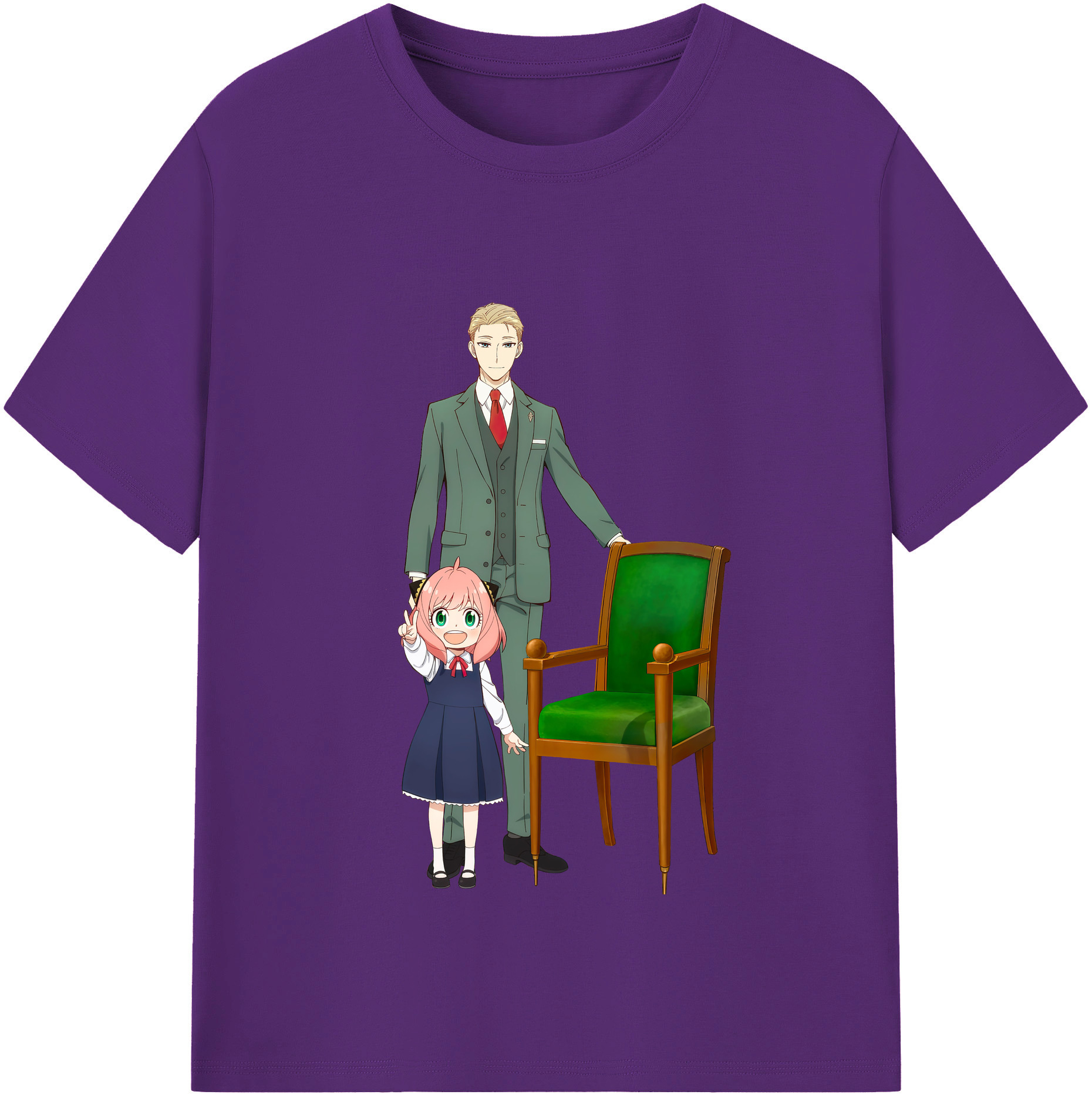 （画像用） SPY×FAMILY间谍家家酒 綿100％半袖Tシャツ（フロントプリント）