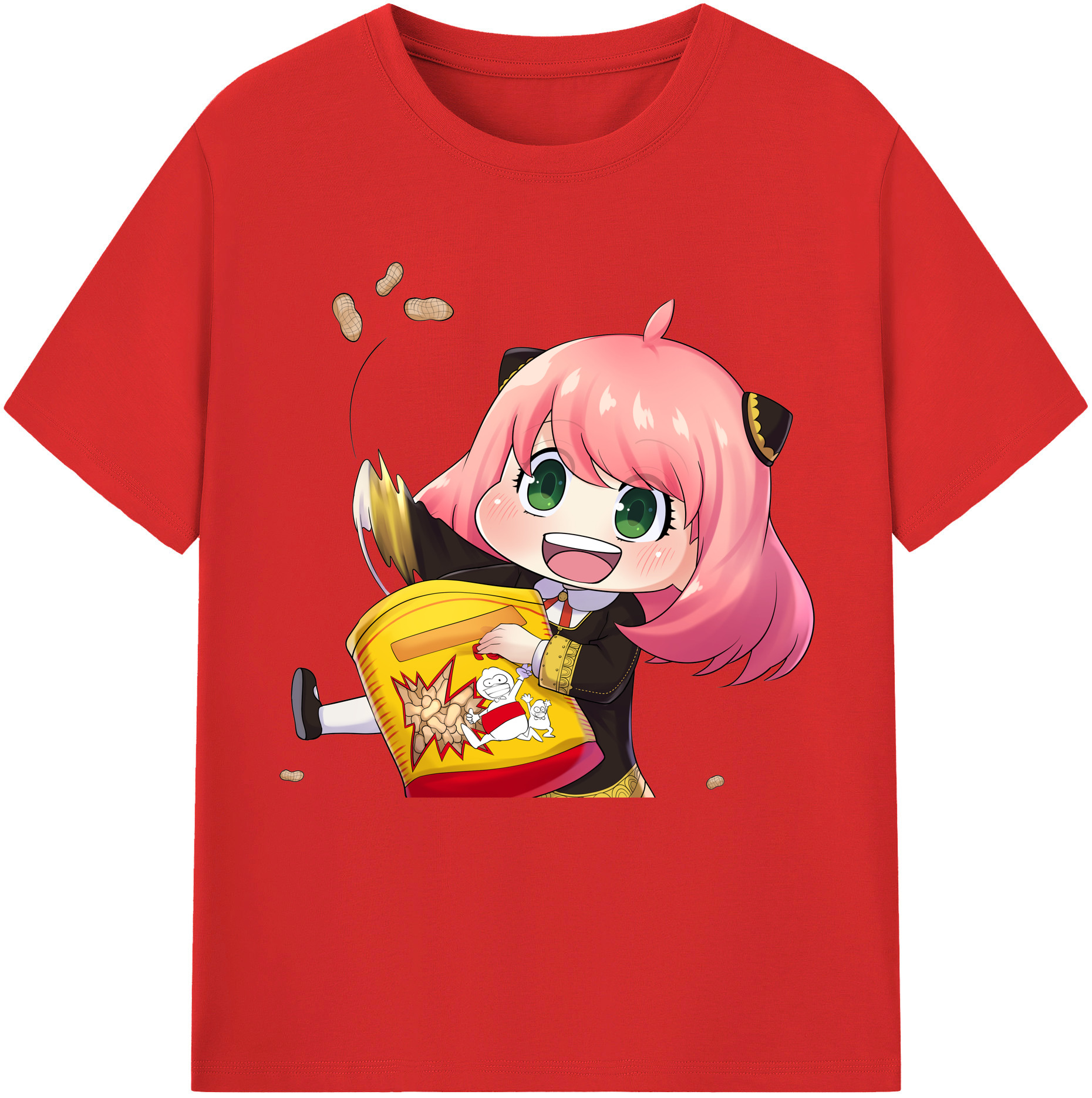 （画像用） SPY×FAMILY间谍家家酒 綿100％半袖Tシャツ（フロントプリント）