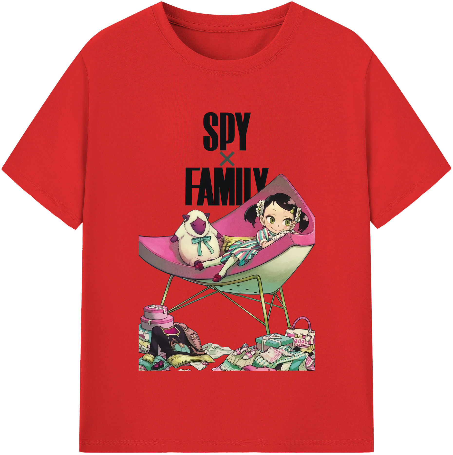 （画像用） SPY×FAMILY间谍家家酒 綿100％半袖Tシャツ（フロントプリント）