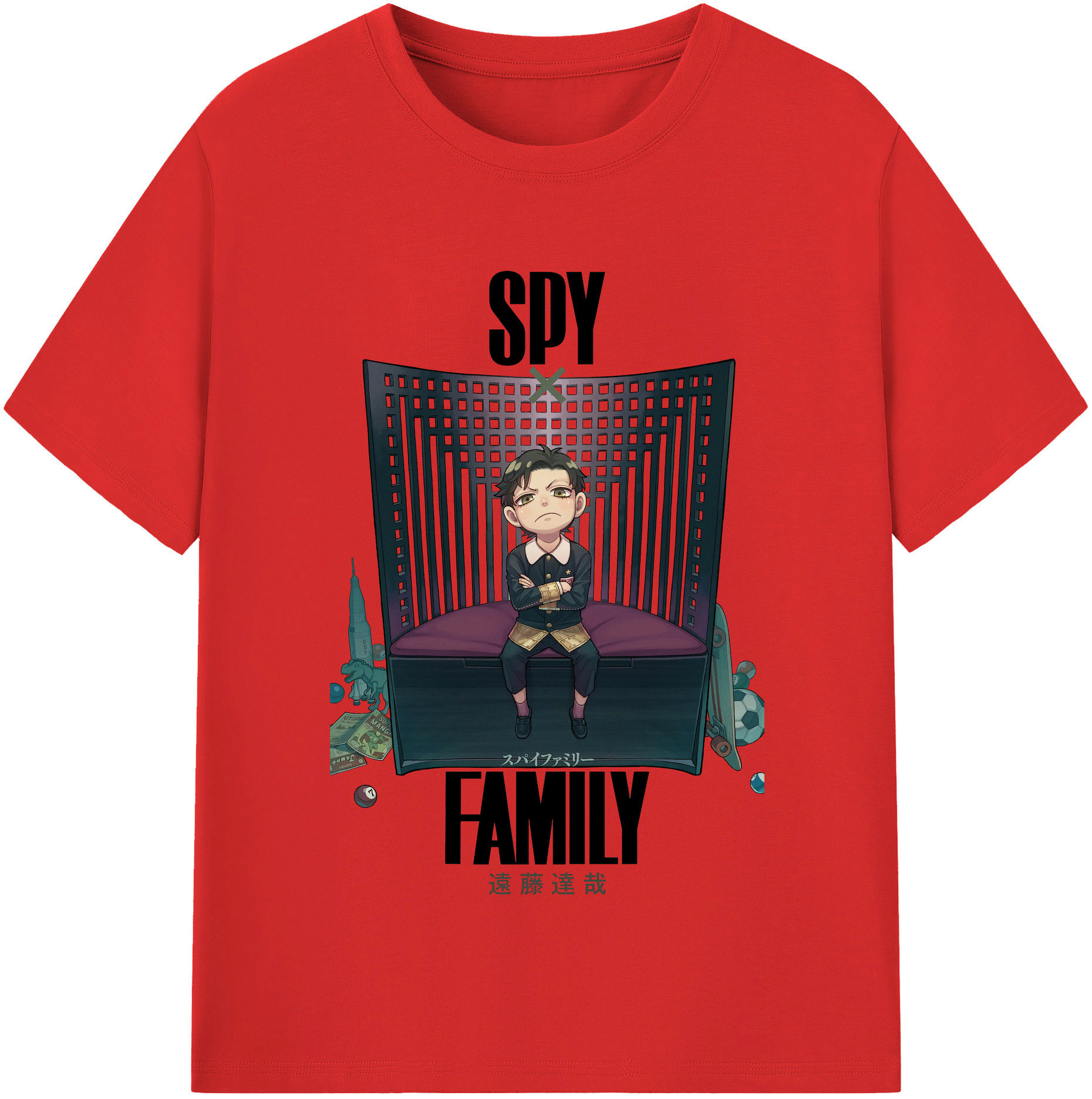 （画像用） SPY×FAMILY间谍家家酒 綿100％半袖Tシャツ（フロントプリント）