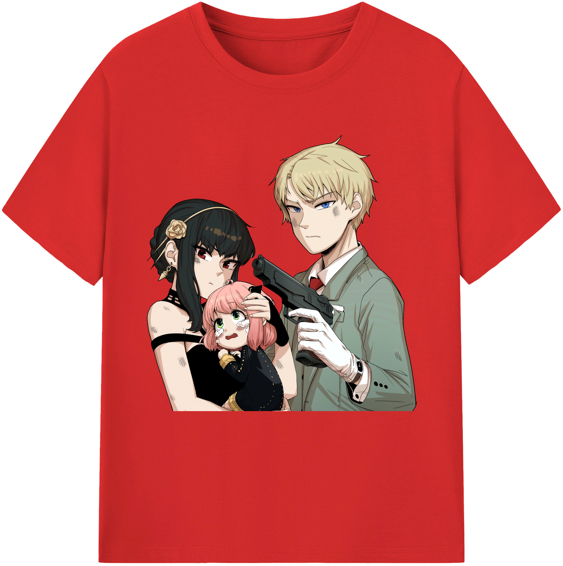 （画像用） SPY×FAMILY间谍家家酒 綿100％半袖Tシャツ（フロントプリント）