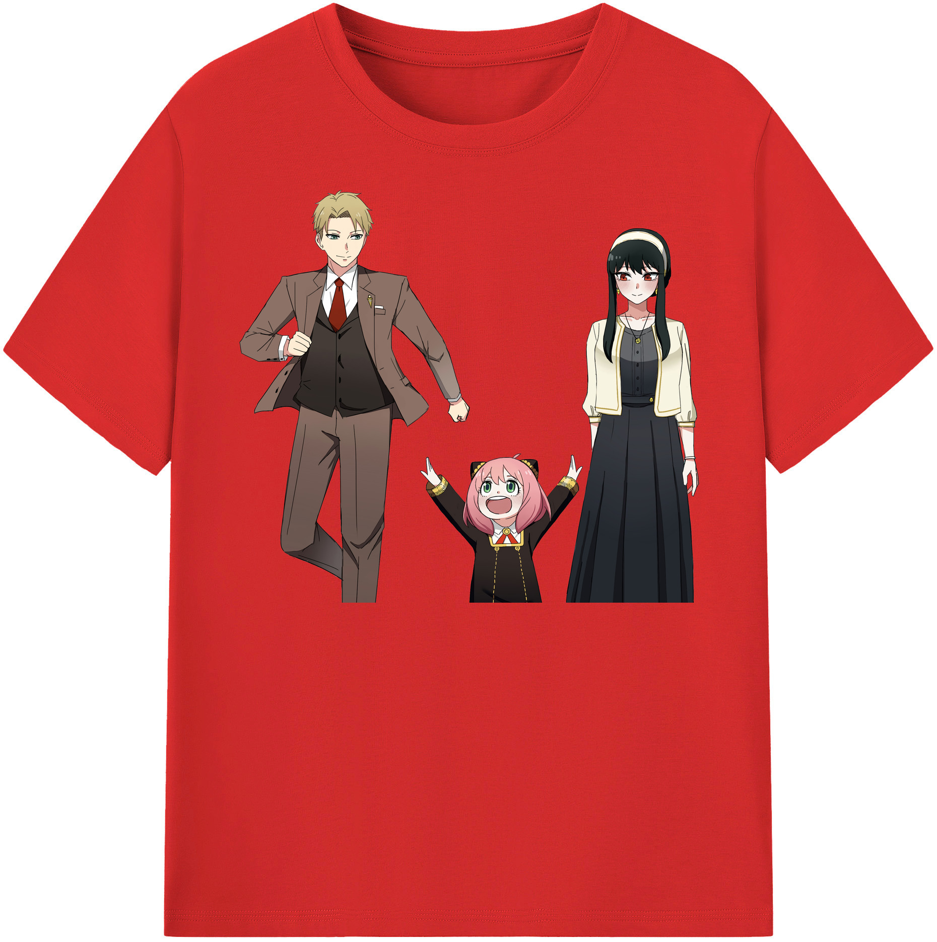 （画像用） SPY×FAMILY间谍家家酒 綿100％半袖Tシャツ（フロントプリント）