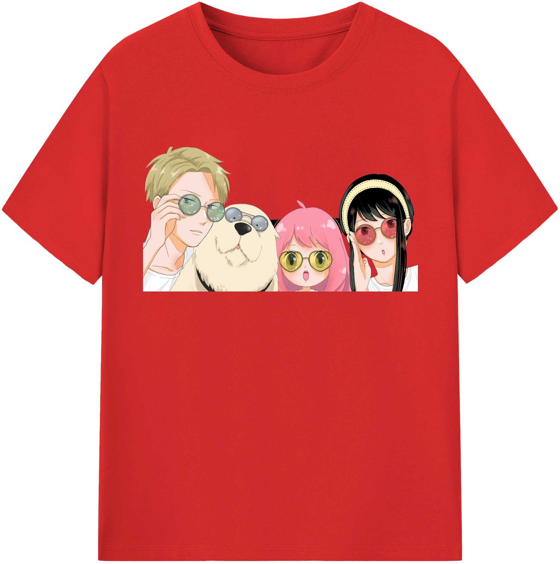 （画像用） SPY×FAMILY间谍家家酒 綿100％半袖Tシャツ（フロントプリント）
