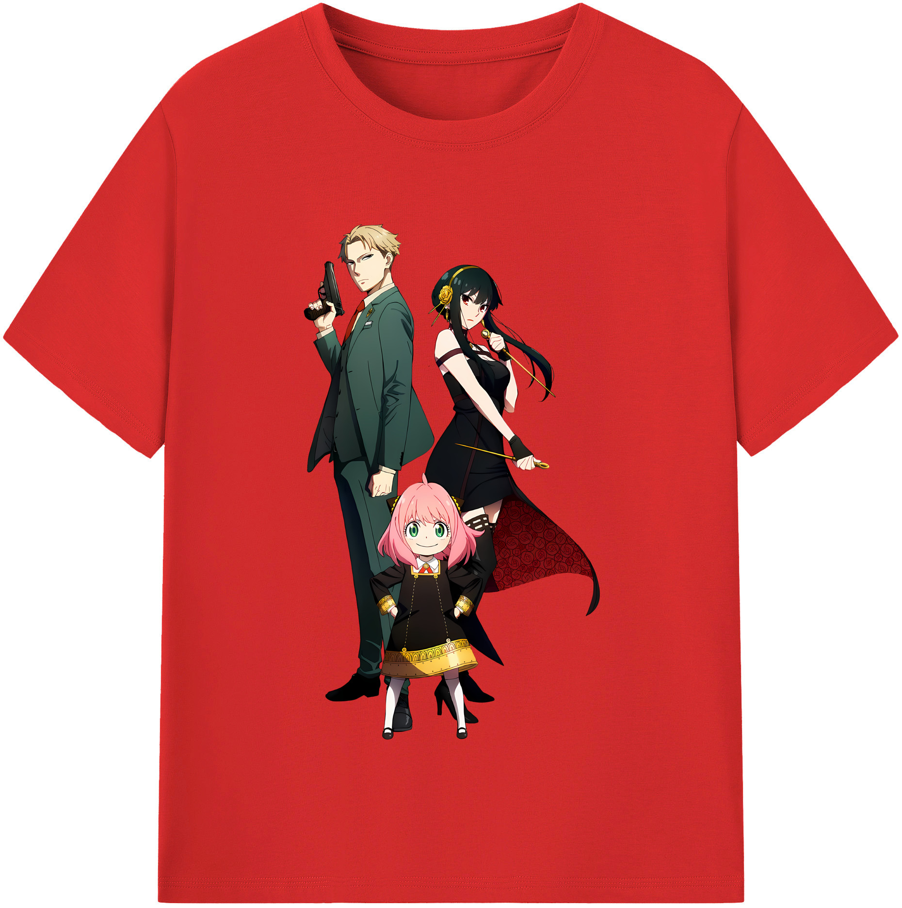 （画像用） SPY×FAMILY间谍家家酒 綿100％半袖Tシャツ（フロントプリント）