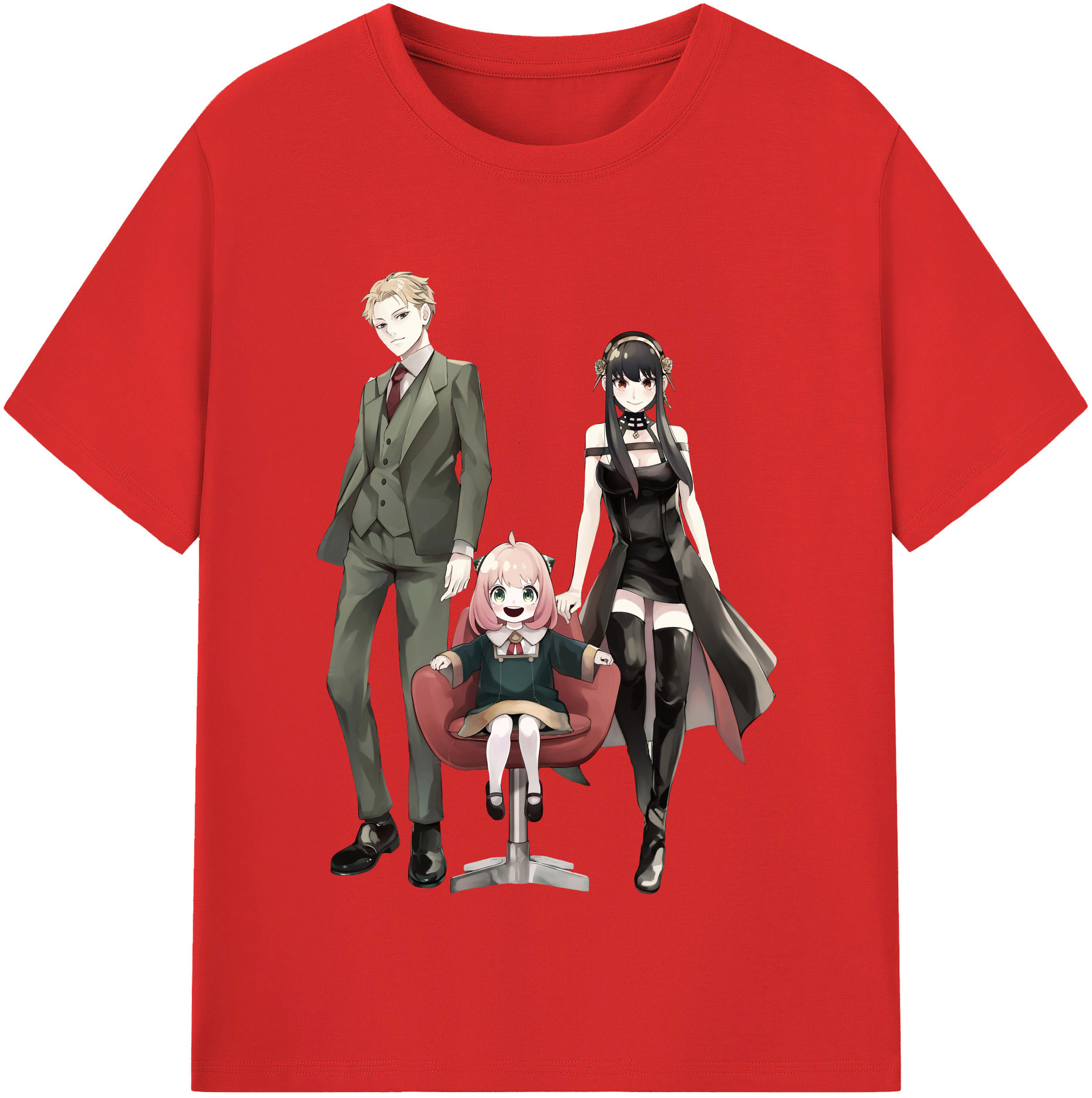 （画像用） SPY×FAMILY间谍家家酒 綿100％半袖Tシャツ（フロントプリント）