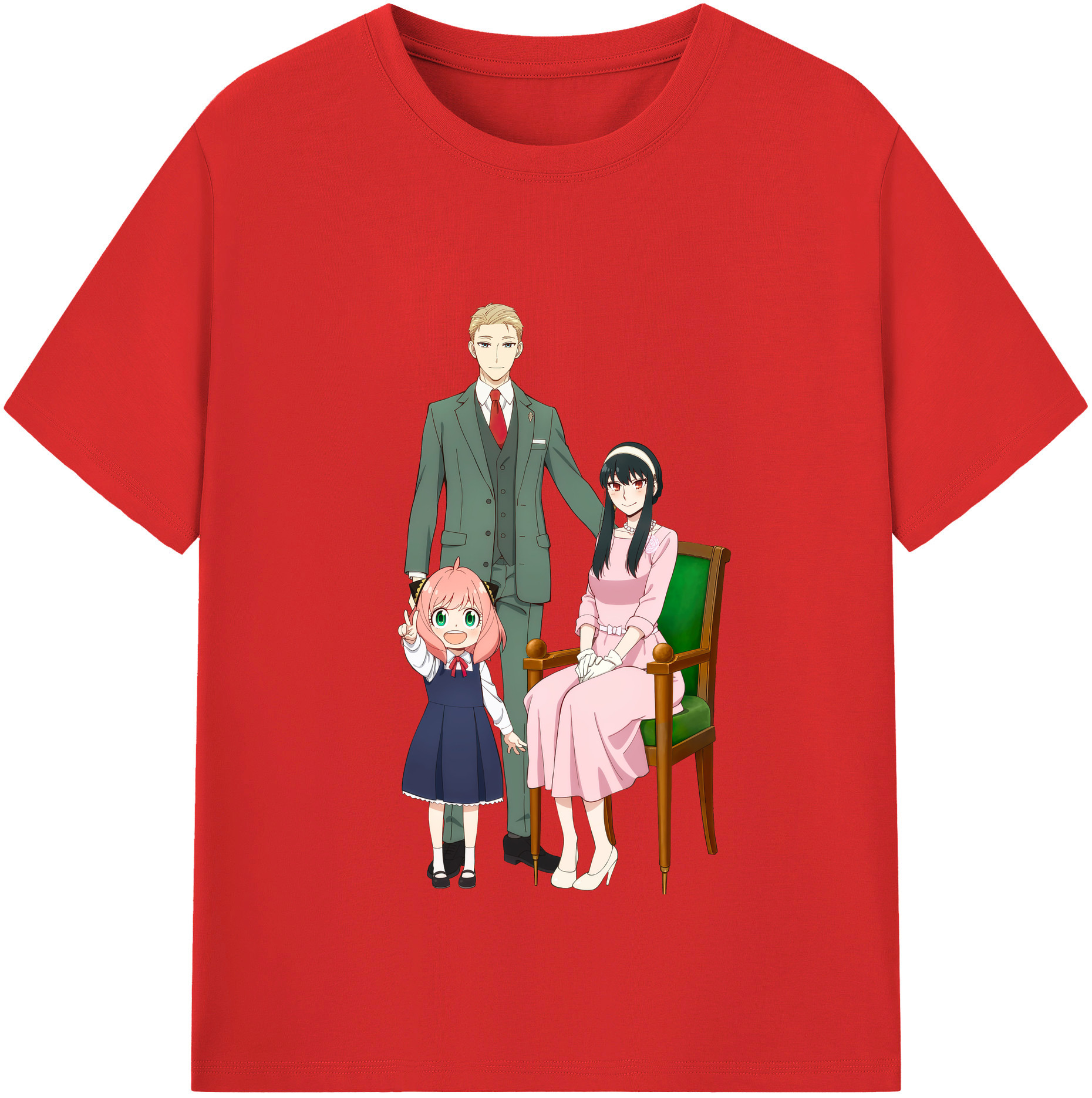 （画像用） SPY×FAMILY间谍家家酒 綿100％半袖Tシャツ（フロントプリント）
