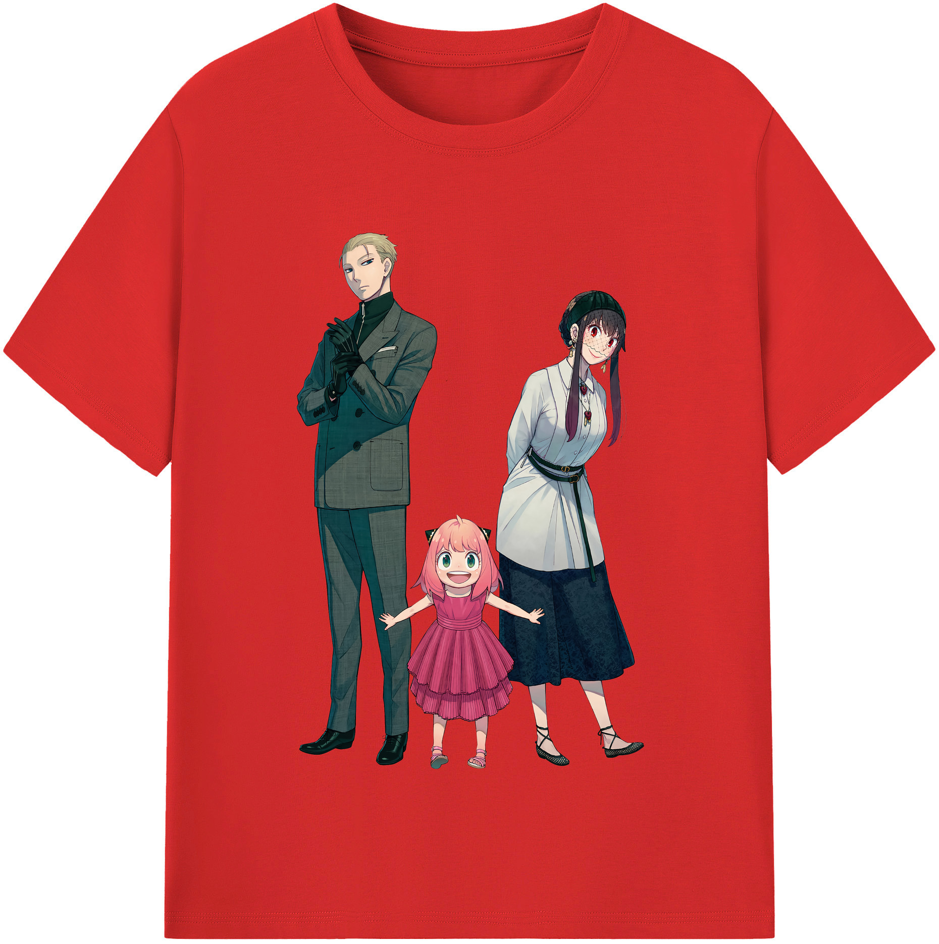 （画像用） SPY×FAMILY间谍家家酒 綿100％半袖Tシャツ（フロントプリント）