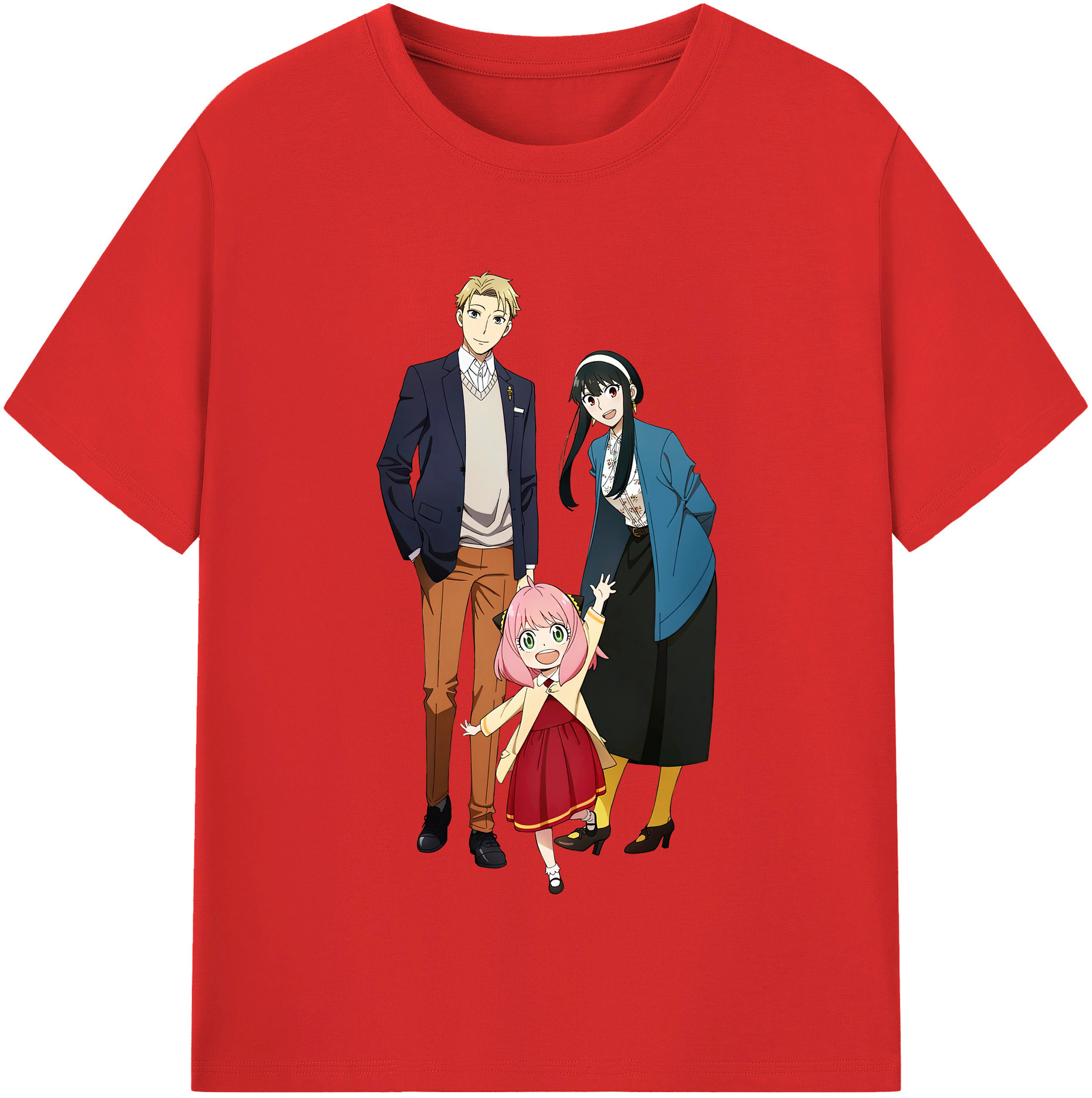 （画像用） SPY×FAMILY间谍家家酒 綿100％半袖Tシャツ（フロントプリント）