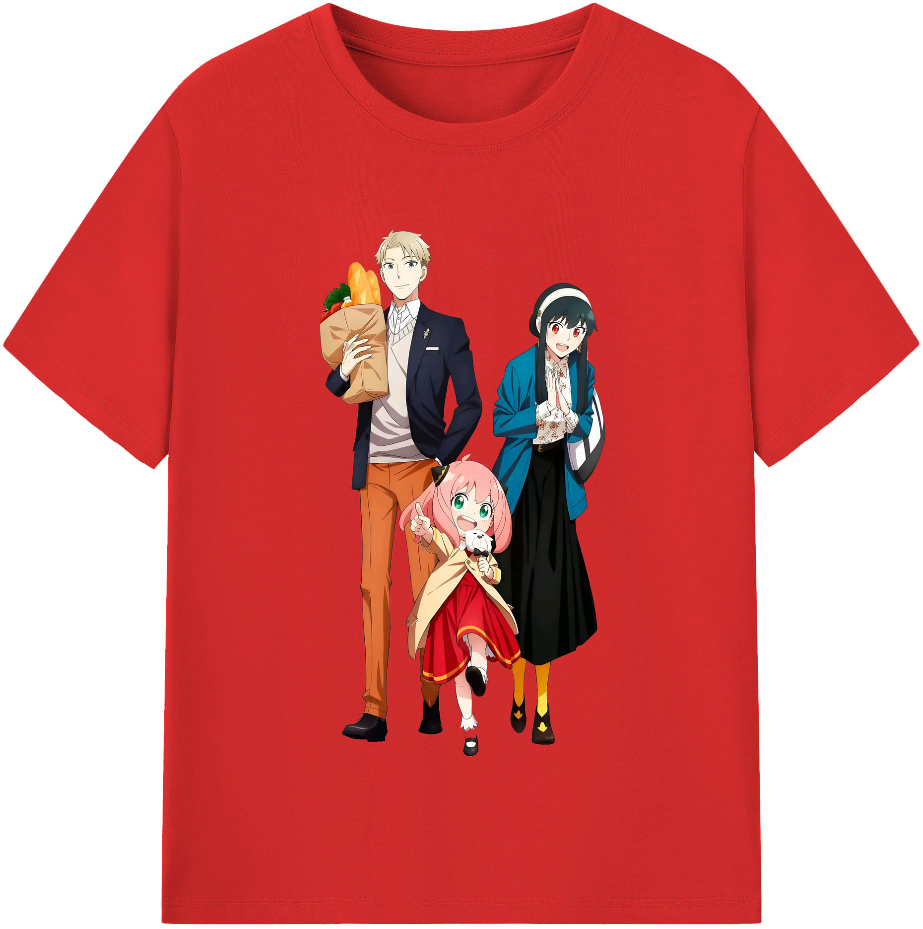 （画像用） SPY×FAMILY间谍家家酒 綿100％半袖Tシャツ（フロントプリント）